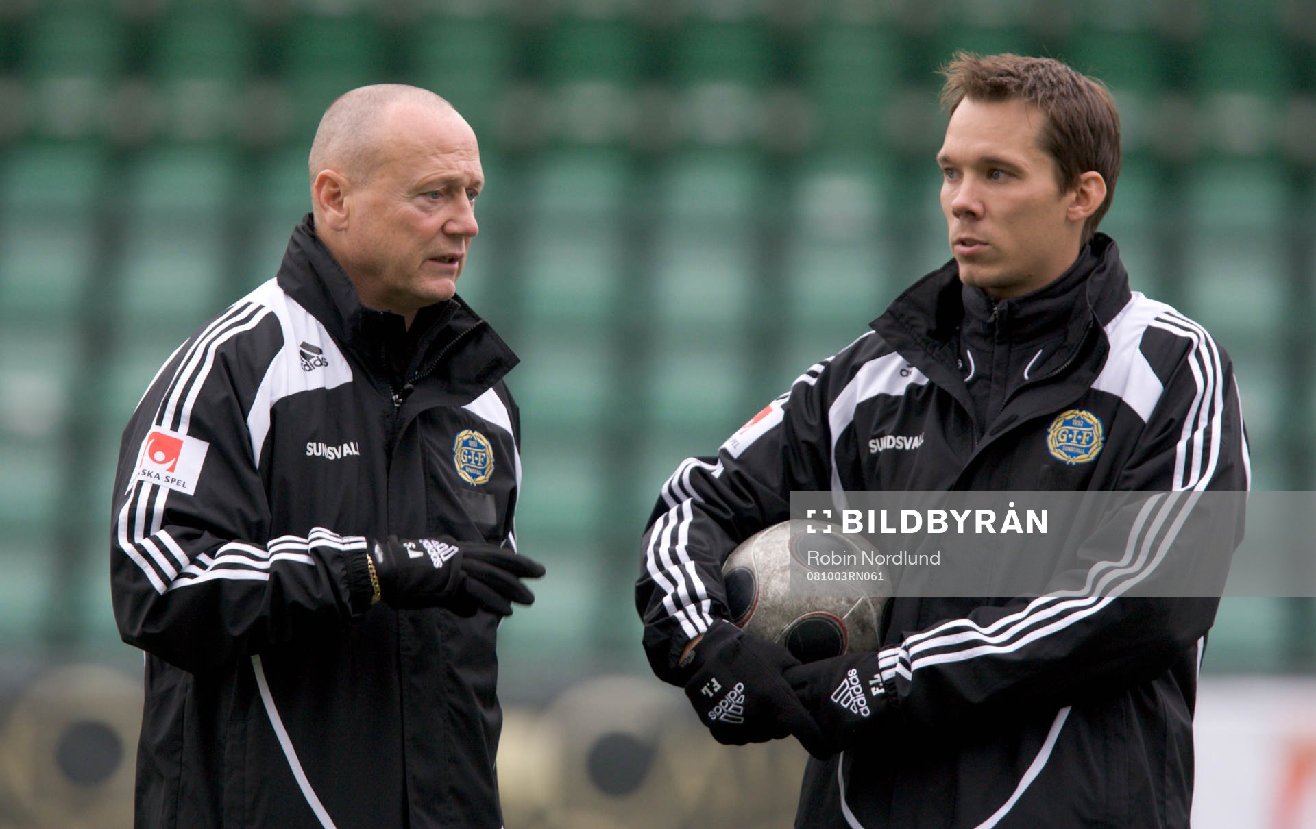 Tränare Sören Åkeby och assisterande tränare Fredric
