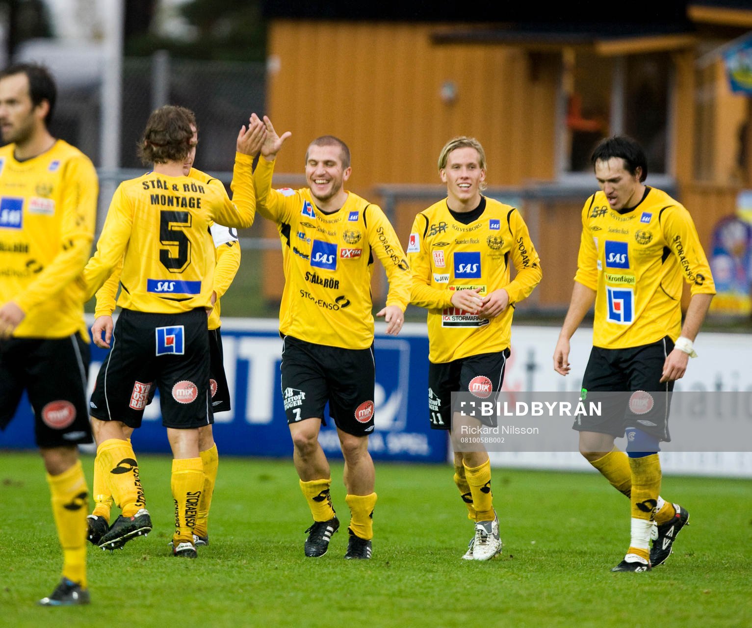 Johan Svensson, Adam Berner och Daniel Ivanovski, Mjällby,