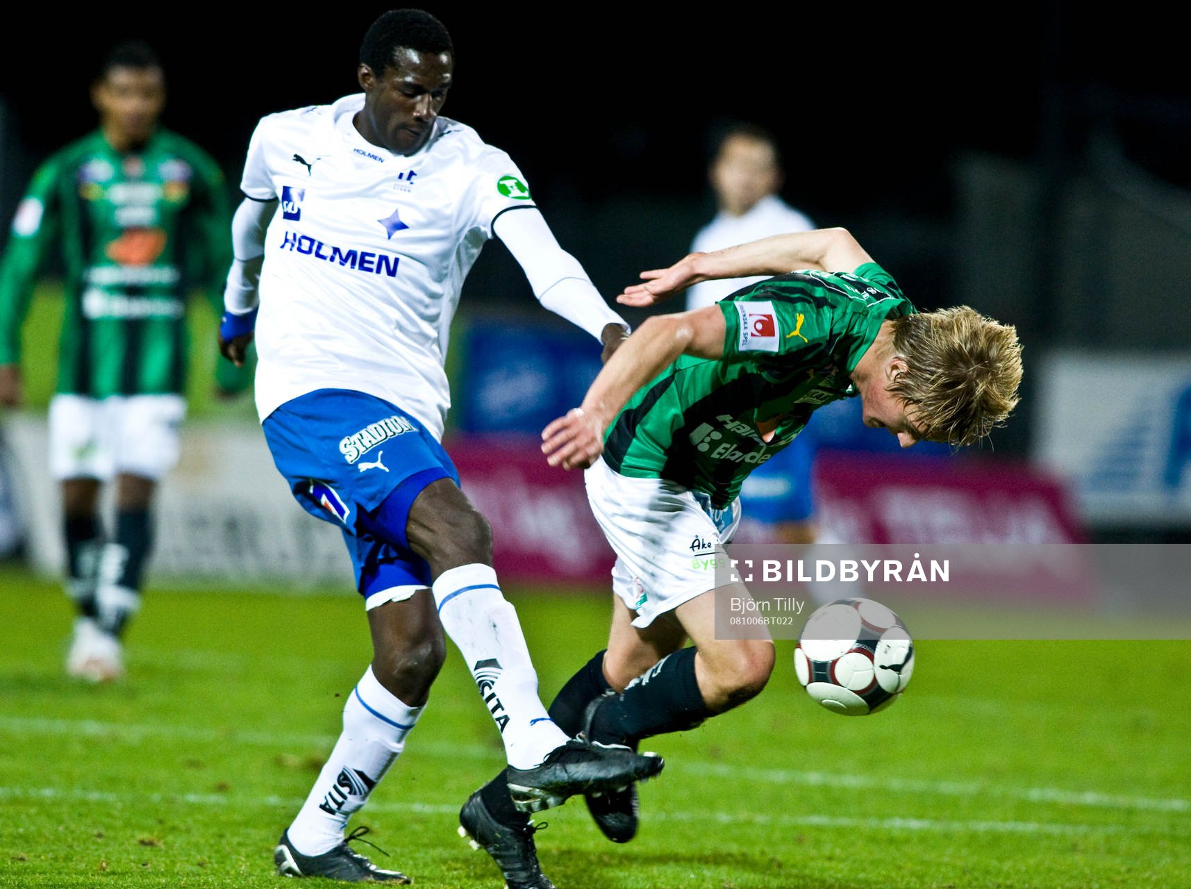 Russell Mwafulirwa,  Norrköping och Johan Mårtensson, GAIS