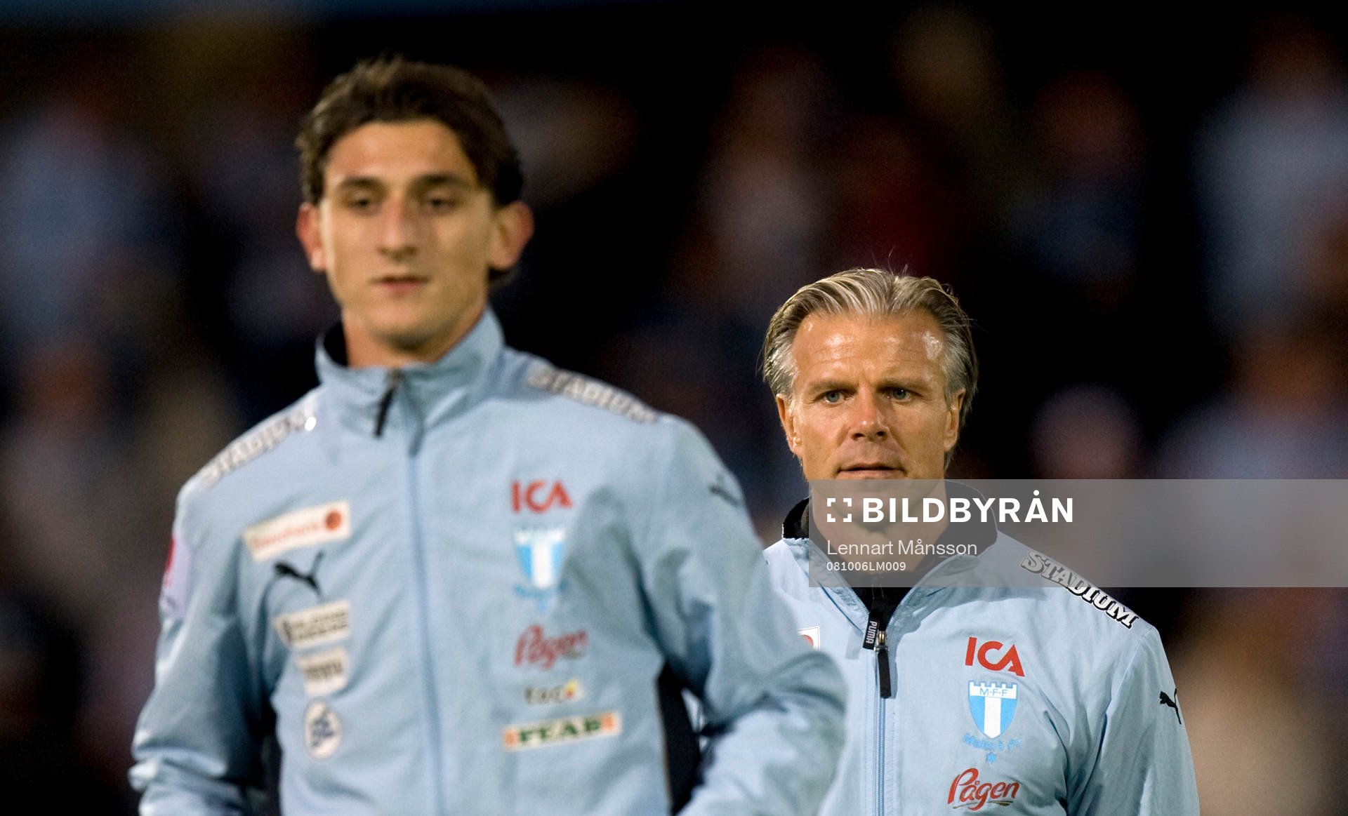 Agon Mehmeti och tränare Roland Nilsson