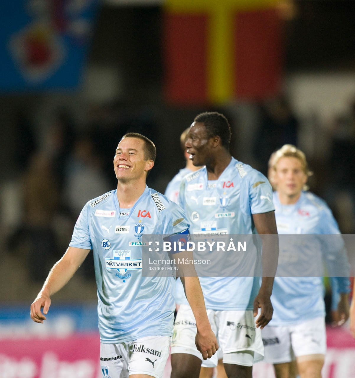   En glad 2-målsskytt, Daniel Andersson.