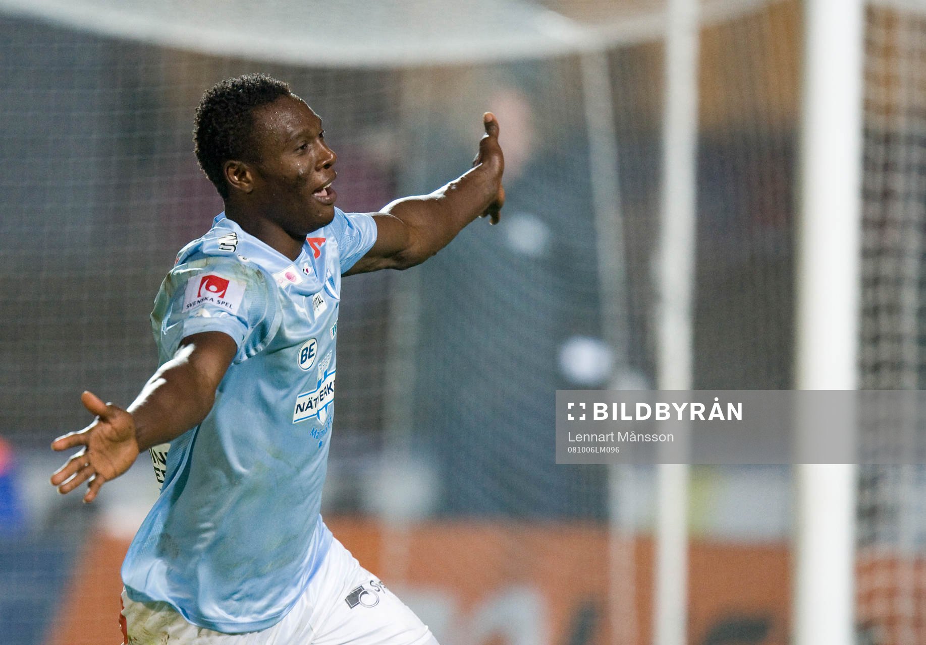 3-1, Edward Ofere, jubel