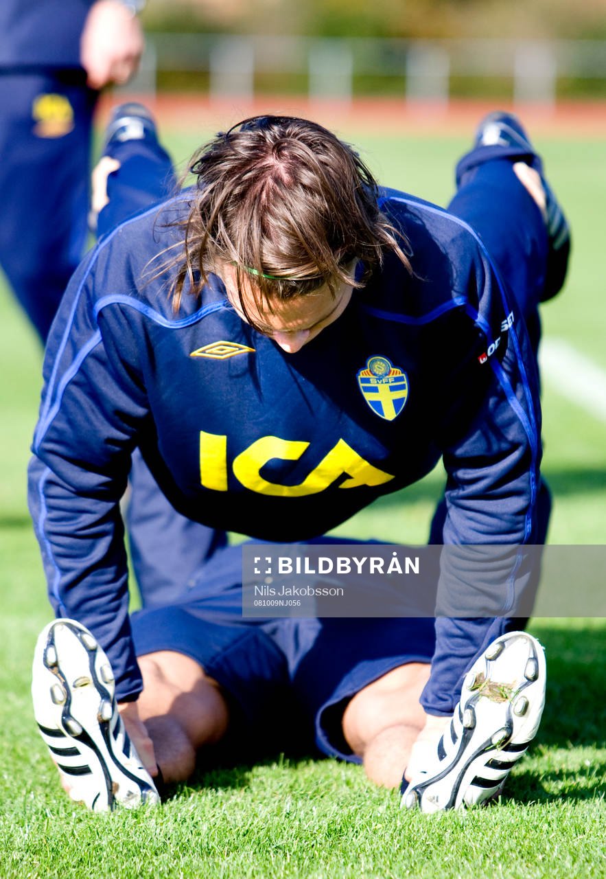 Albin Ekdal, Sverige, gör armhävningar