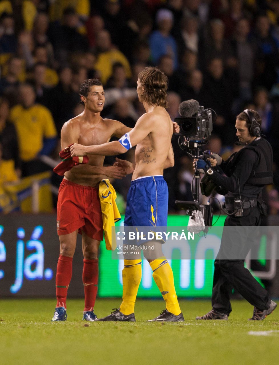 Christiano Ronaldo, Portugal och Zlatan Ibrahimovic,