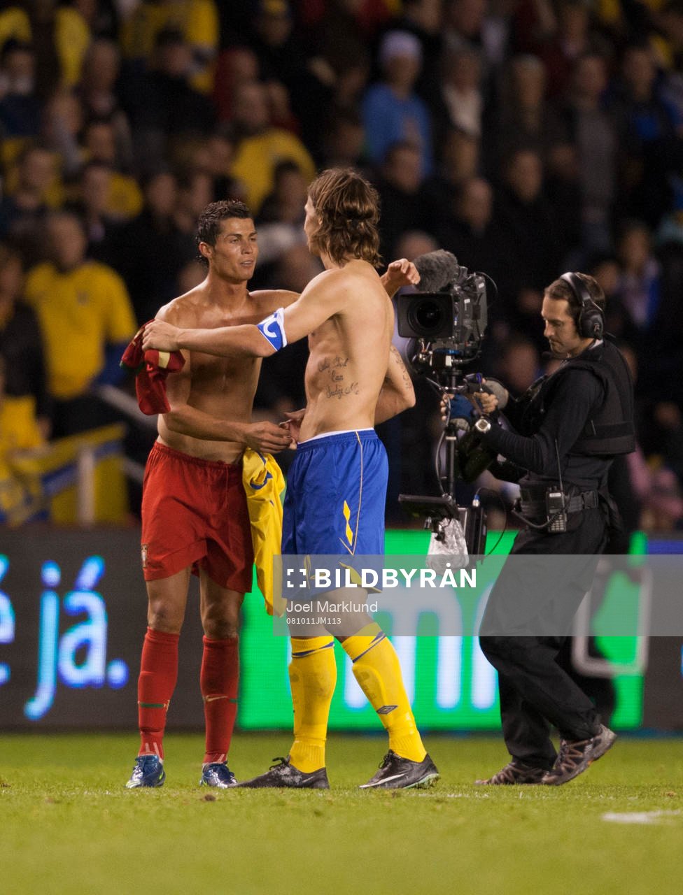 Christiano Ronaldo, Portugal och Zlatan Ibrahimovic,