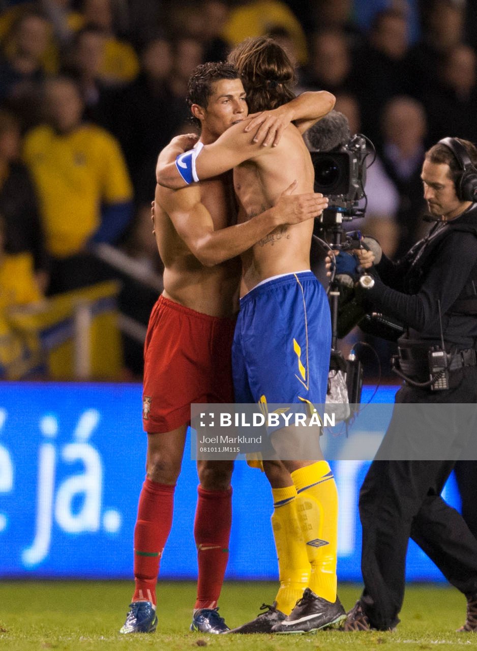 Christiano Ronaldo, Portugal och Zlatan Ibrahimovic,
