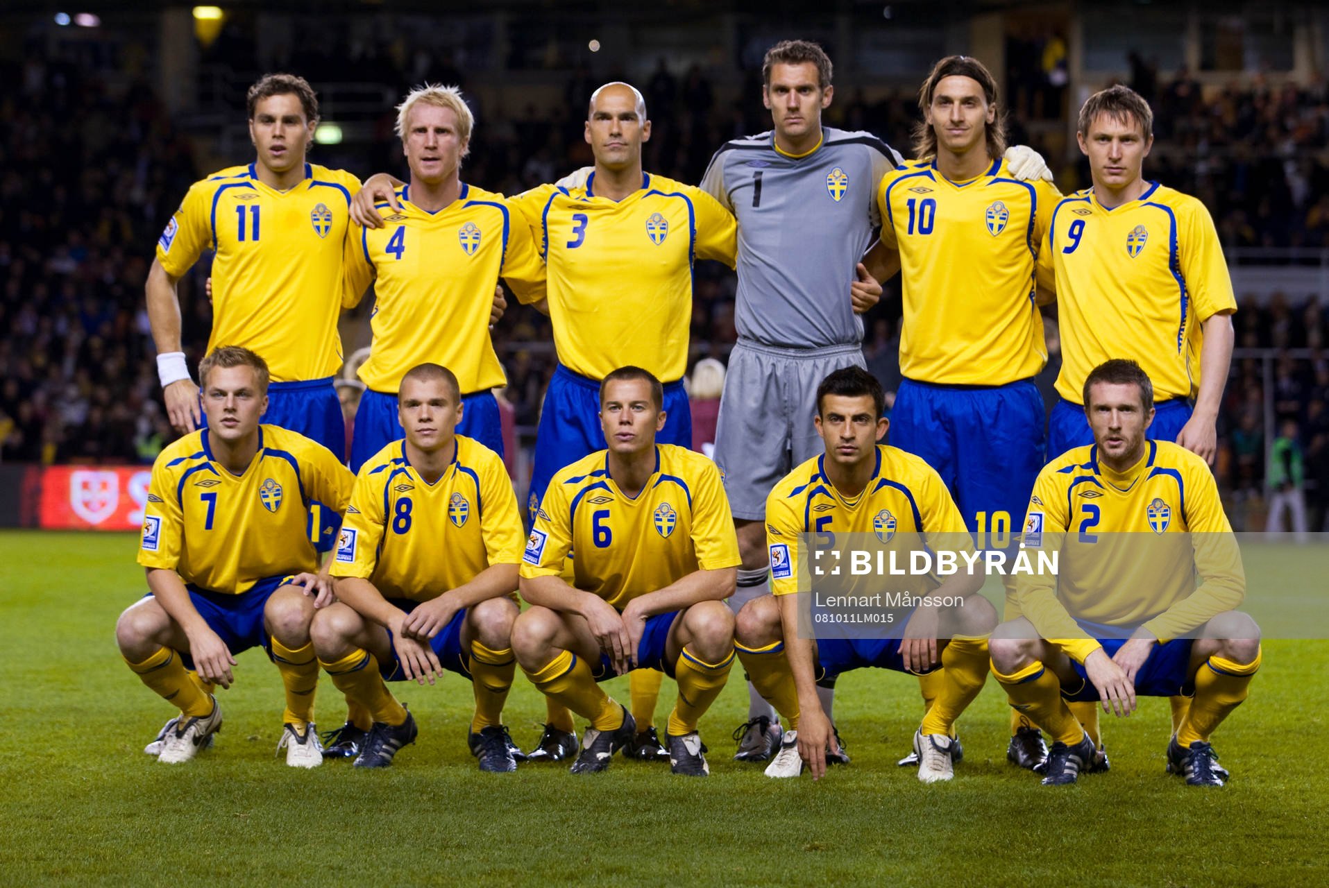 Startelva, lagbild. Bakre frv Johan Elmander, Petter