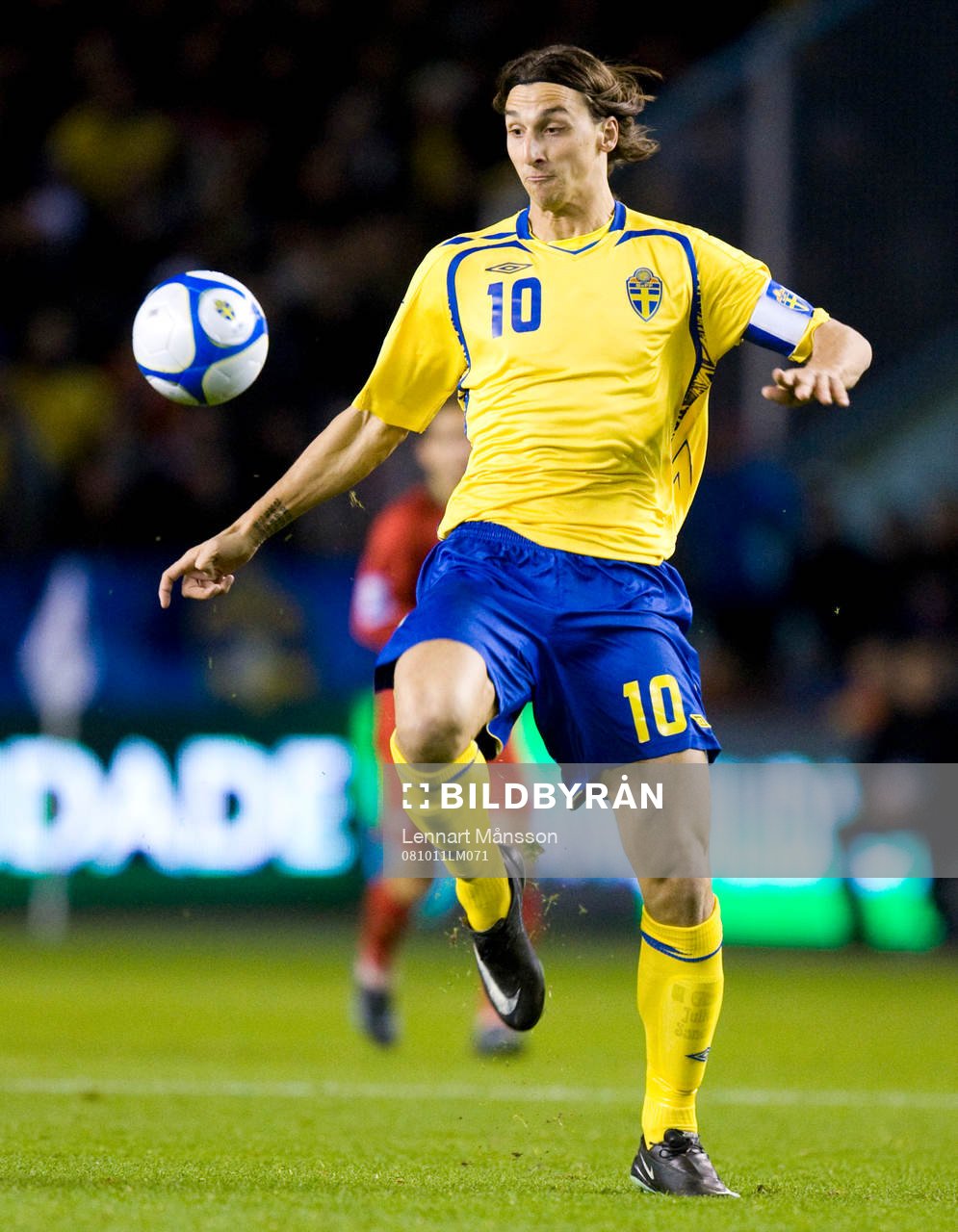Zlatan Ibrahimovic med kaptensbindel