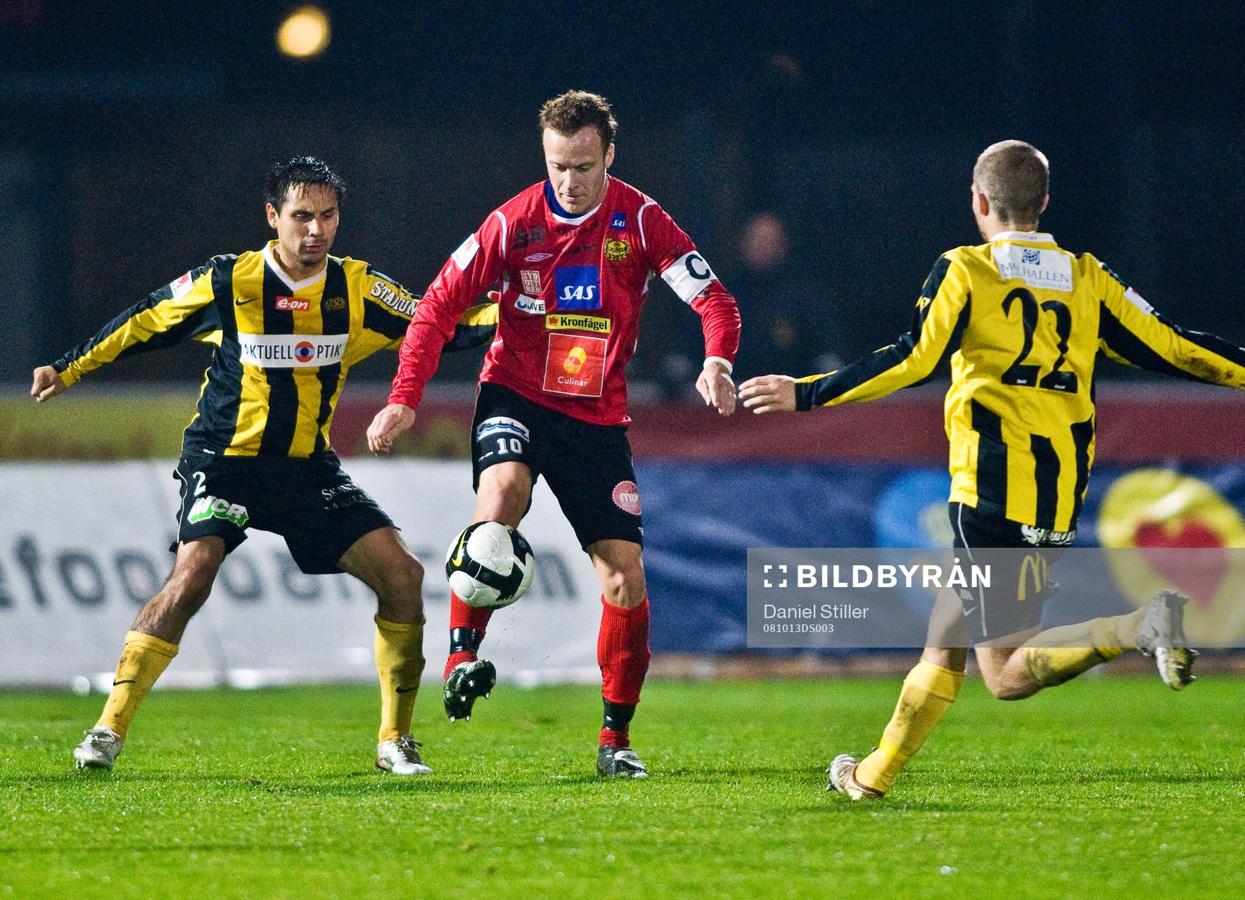 Marcus Ekenberg, Mjällby. Johan Lind, Daniel Forsell,