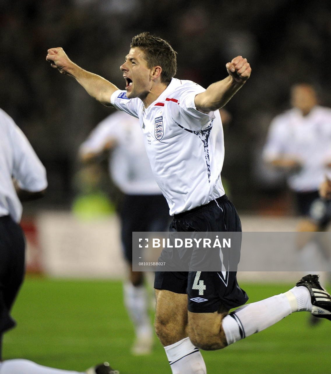 Steven Gerrard, England, glädje, jubel