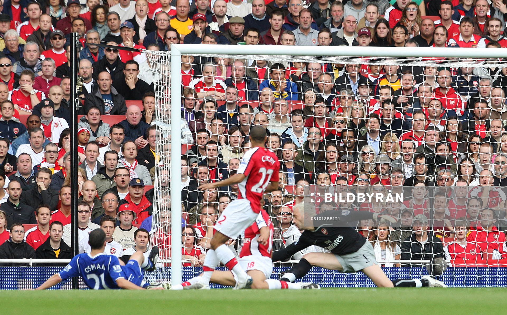 Leon Osman, Everton, gör mål