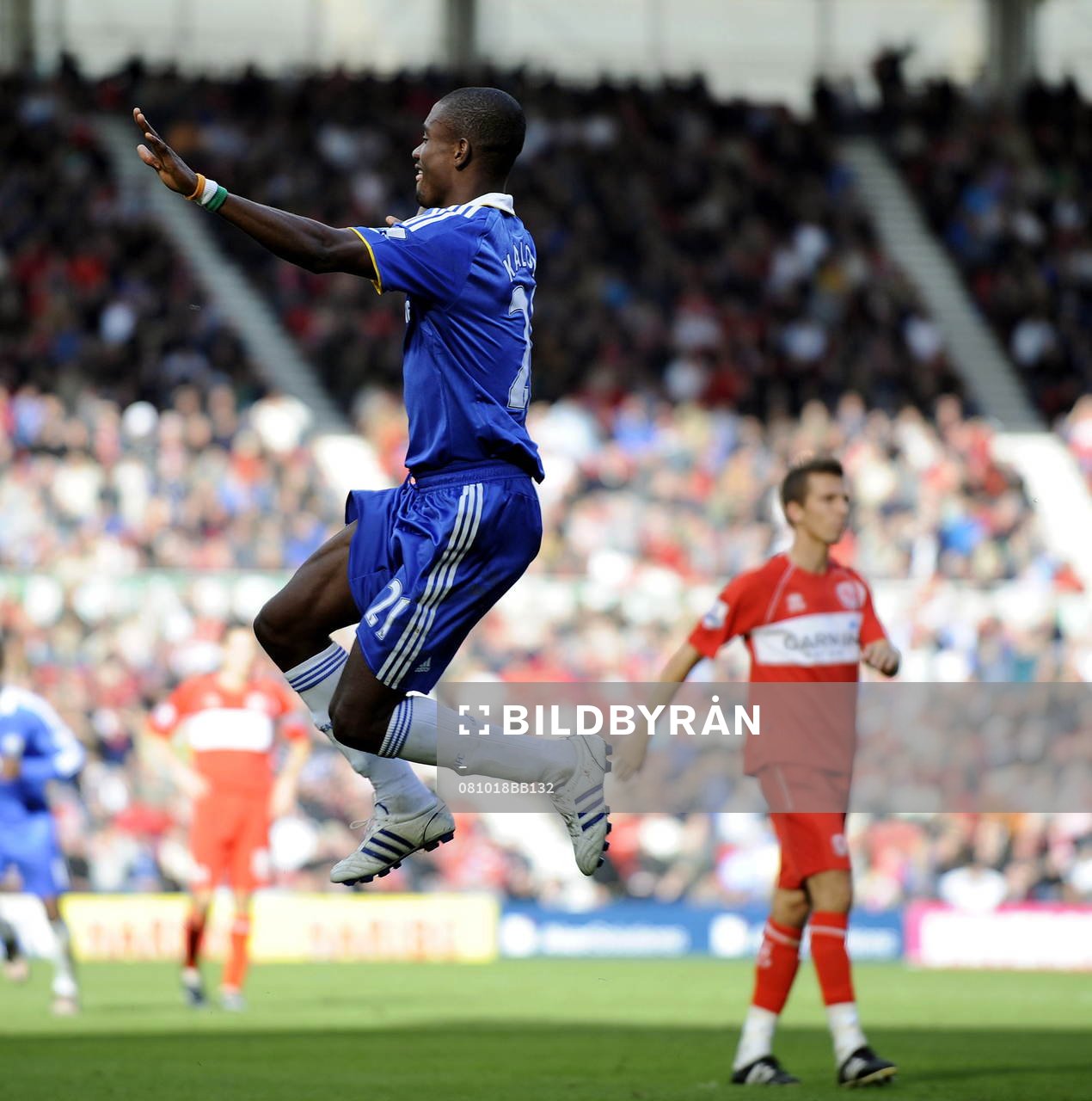  Salomon Kalou, Chelsea. Jubel, glädje efter 0-3.
