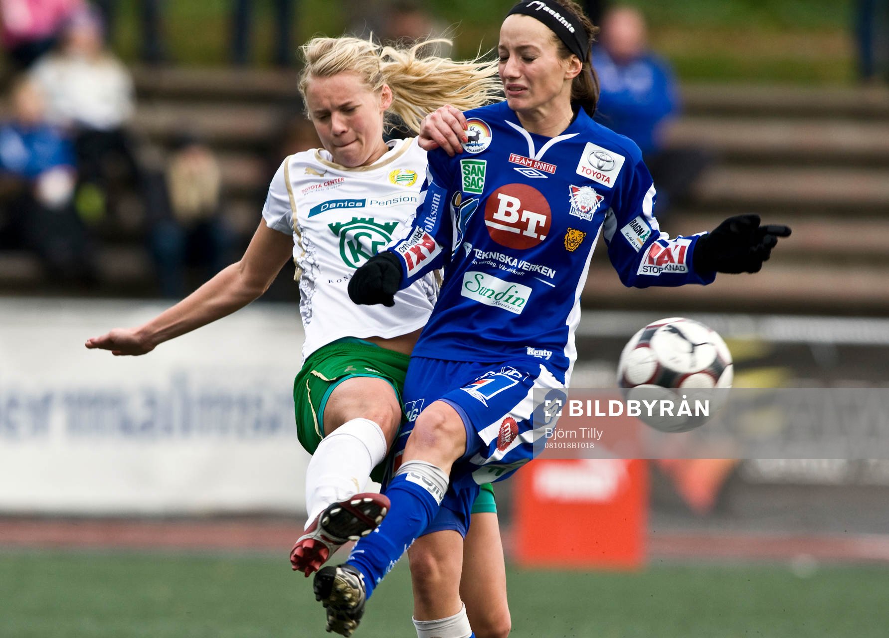 Malin Nilsson, Hammarby och Kosovare Asllani, Linköping