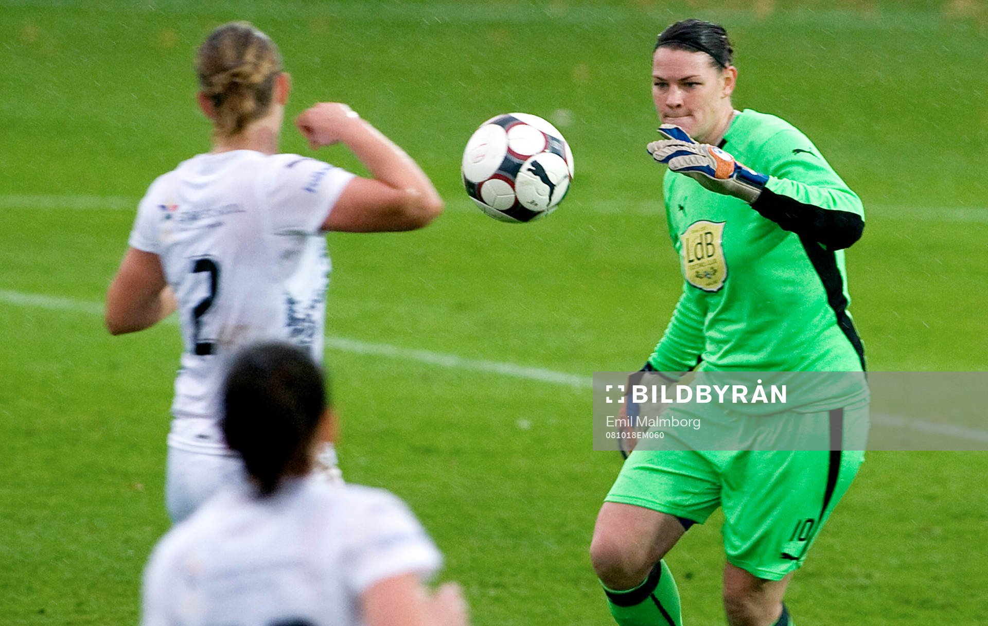 Caroline Jönsson, målvakt, gjorde sin sista match för
