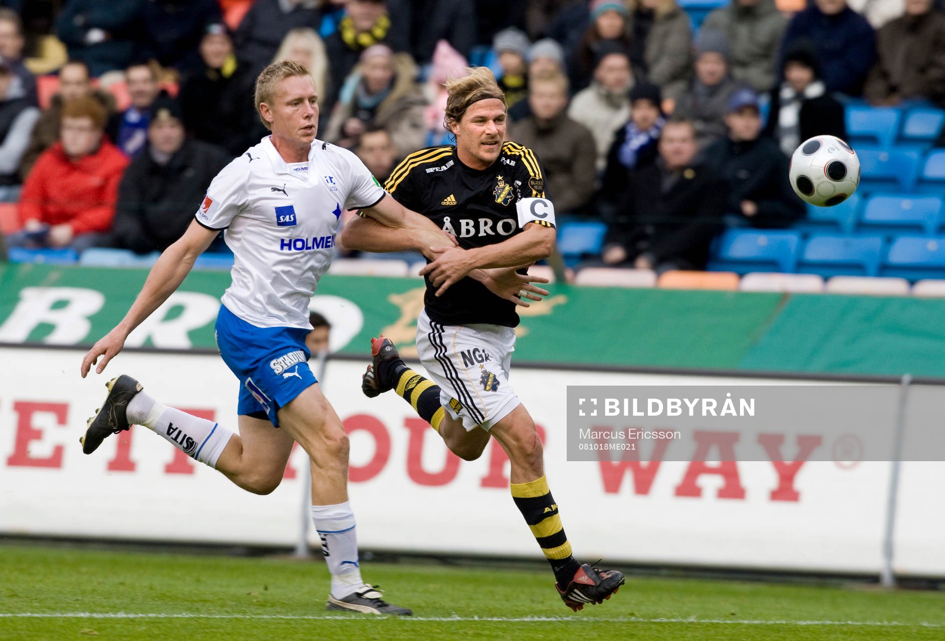 Anders Whass, Norrköping, och Daniel Tjernström, AIK