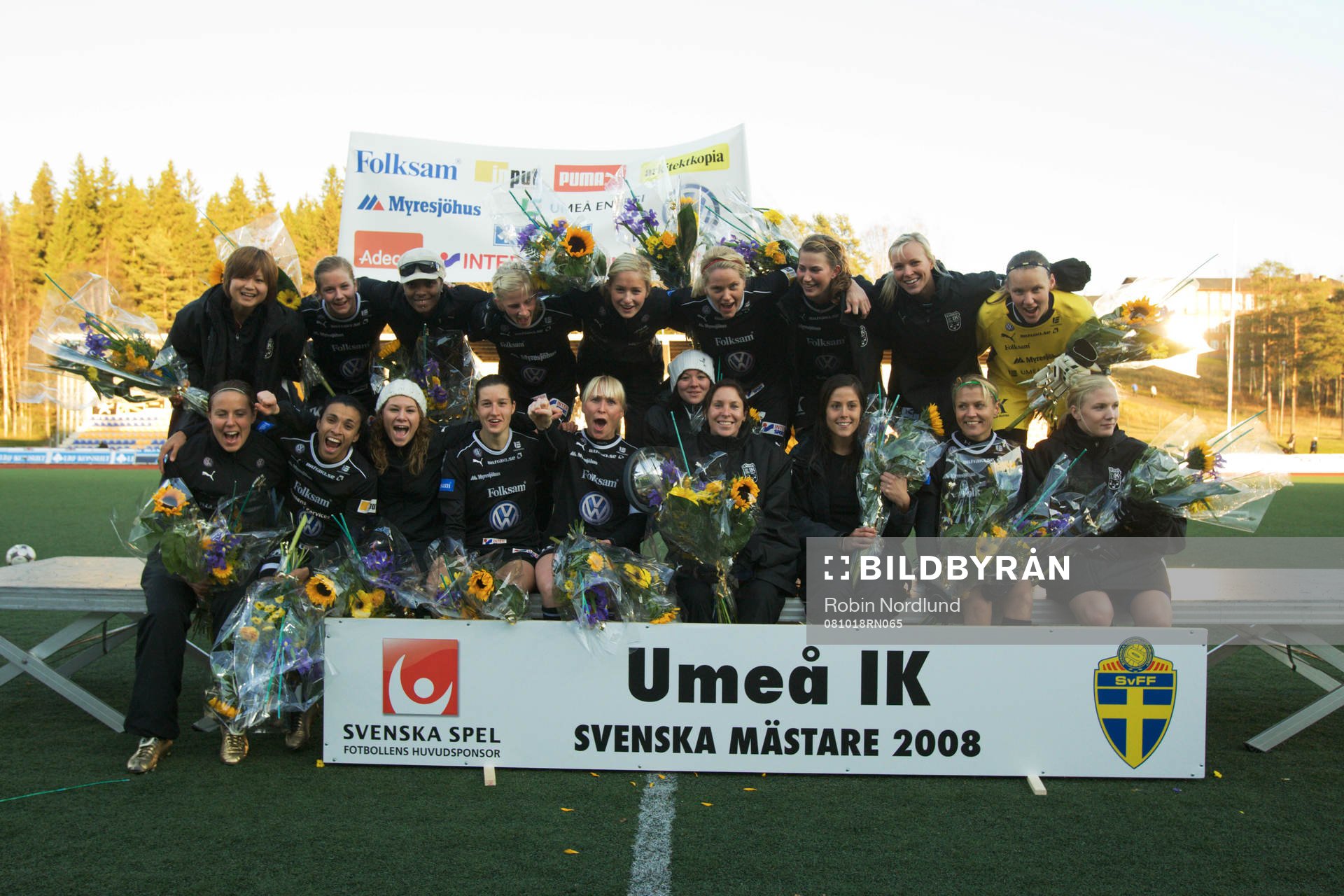  Lagbild, Svenska Mästare, SM-guld.