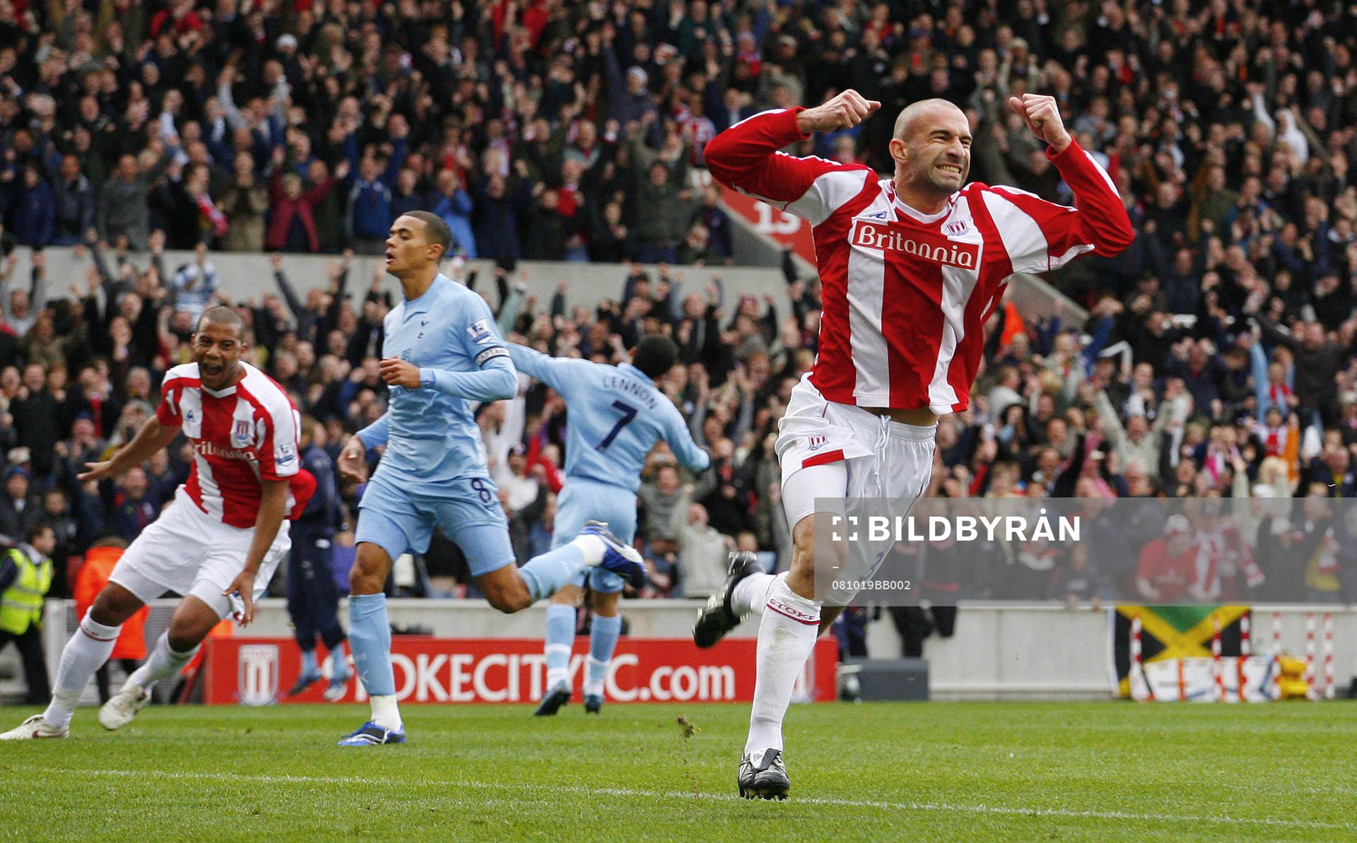 Danny Higgingbottom, Stoke, glädje, jubel