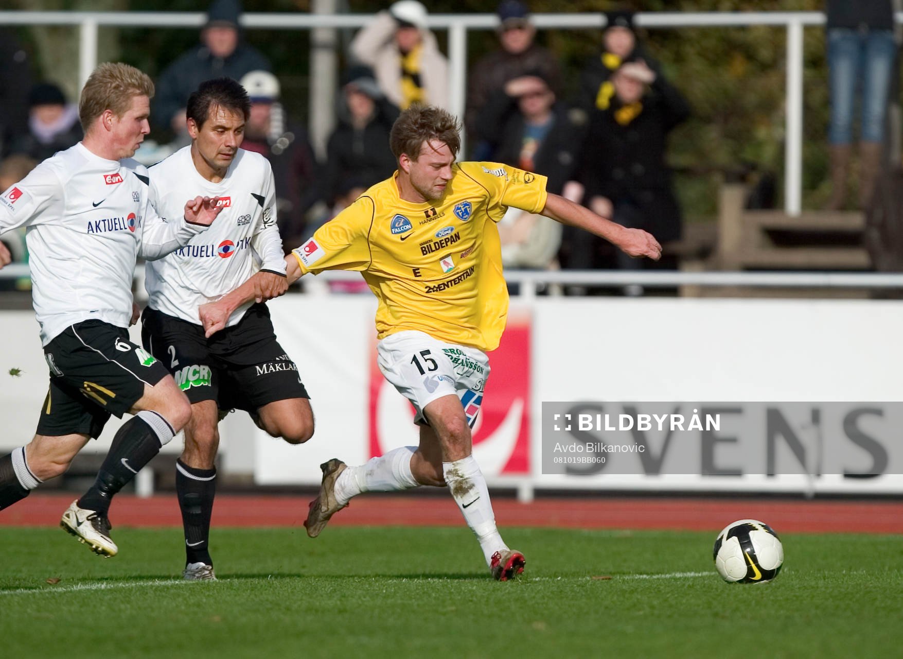 Joel Johansson, Falkenberg, jagas av Johan Lind och David