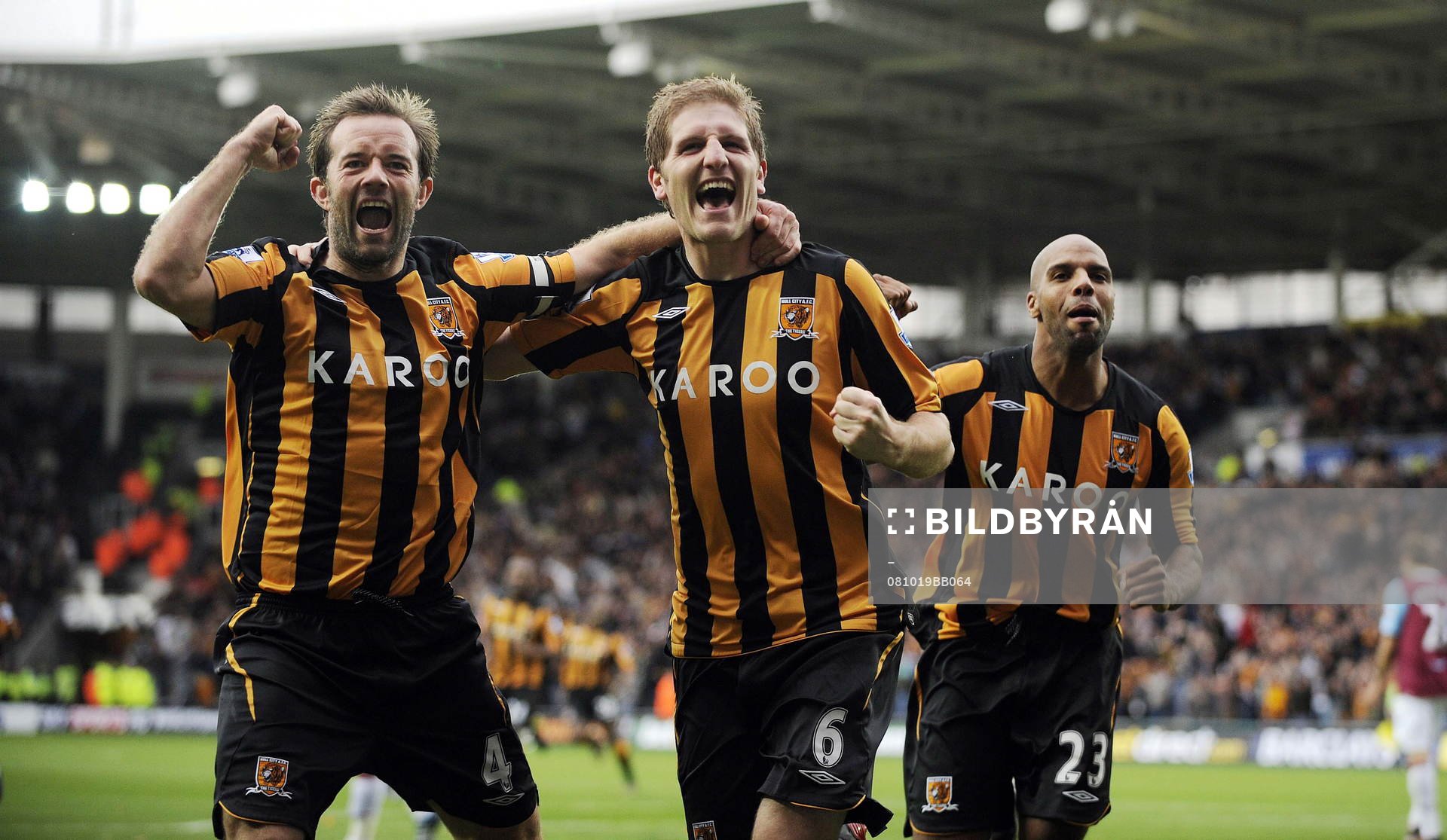 Michael Turner, Ian Ashbee och Marlon King, Hull, glädje,
