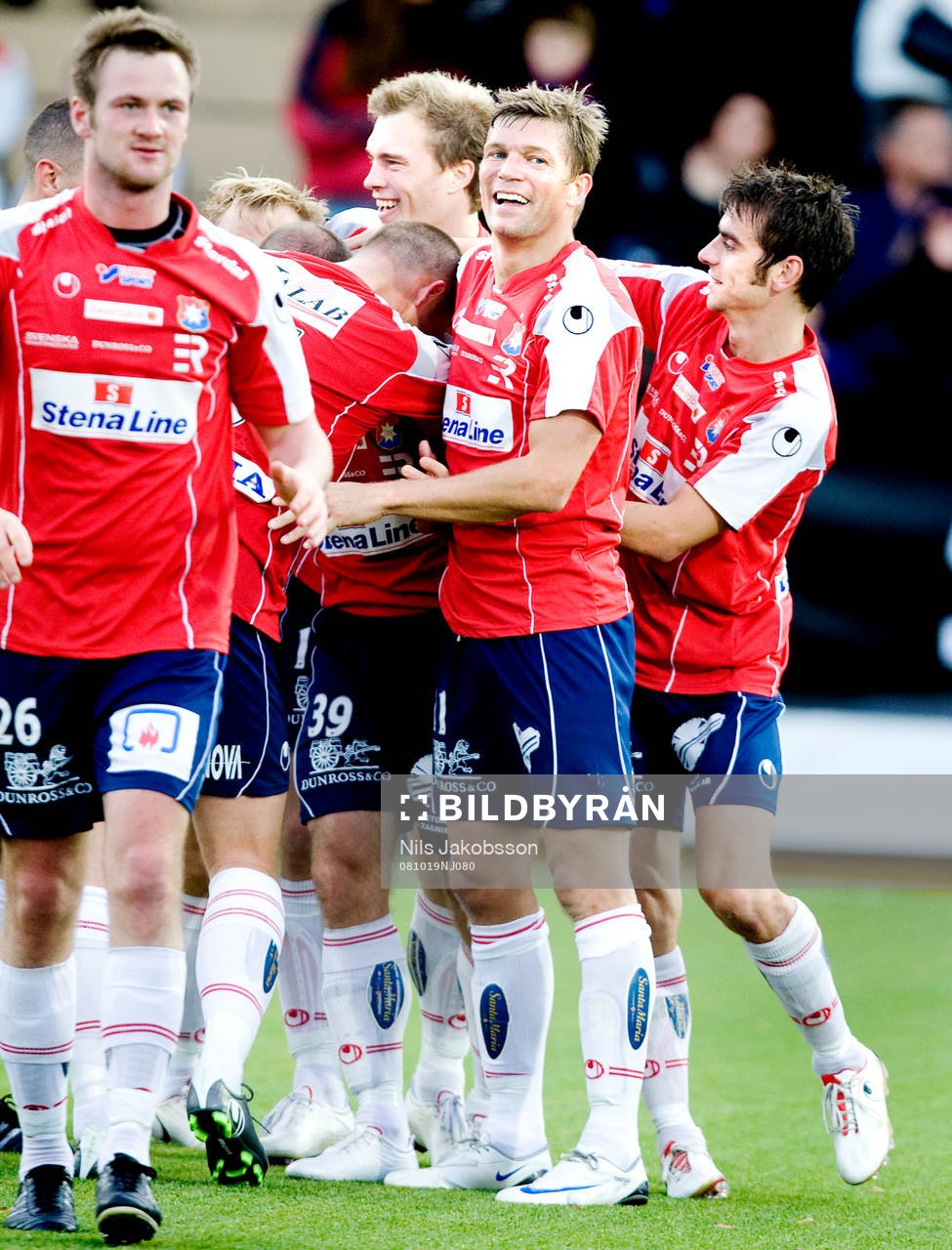 Marcus Allbäck, Björn Anklev, jubel, Örgryte klara för