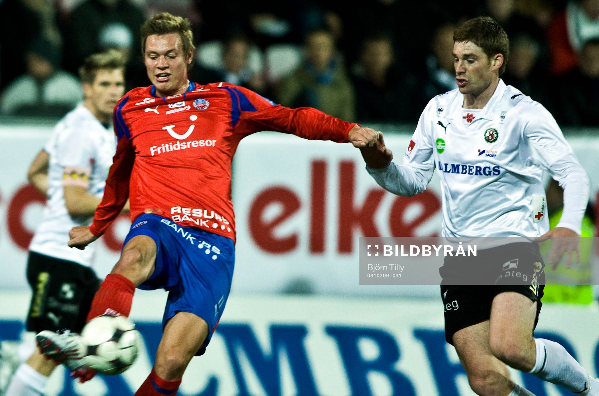 Roman Kienast, Helsingborg gjorde 0-1 och Magnus Wikström,