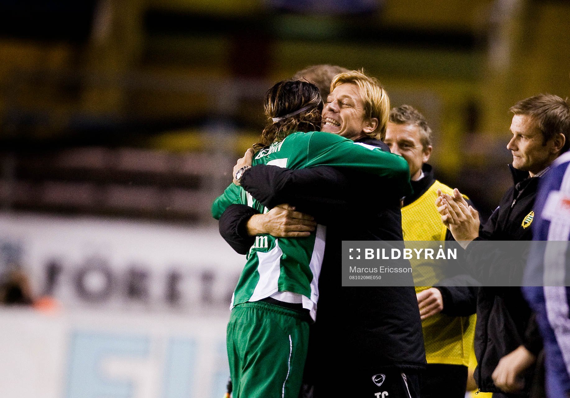 Erkan Zengin, Hammarby, jubel med Tony Gustavsson,
