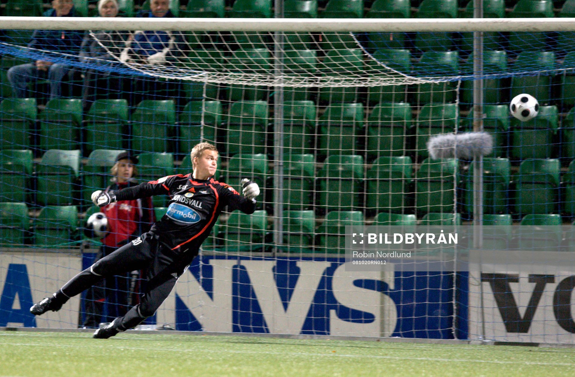 Andreas Lindberg, Målvakt Sundsvall ser 2-3 bollen gå in