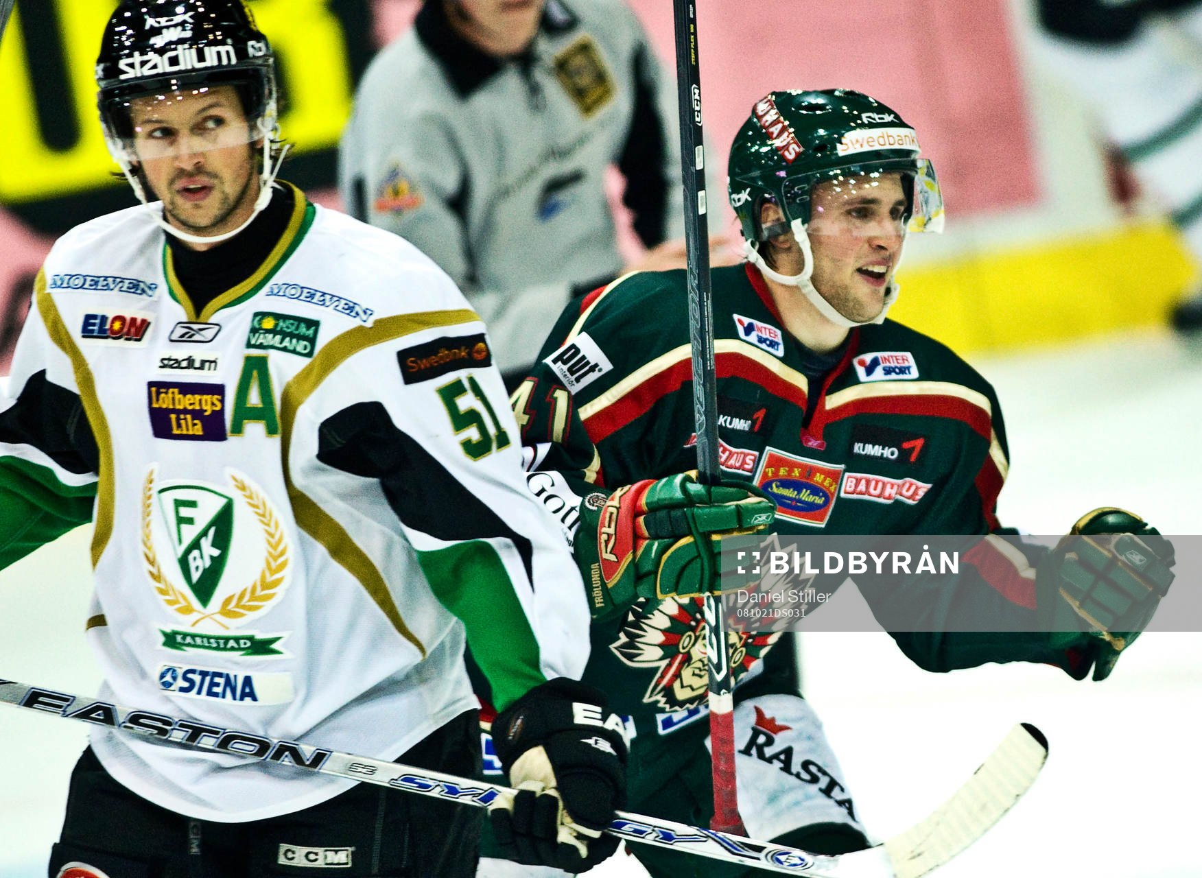 Oscar Hedman, Frölunda, jubel, Rickard Wallin, Färjestad,