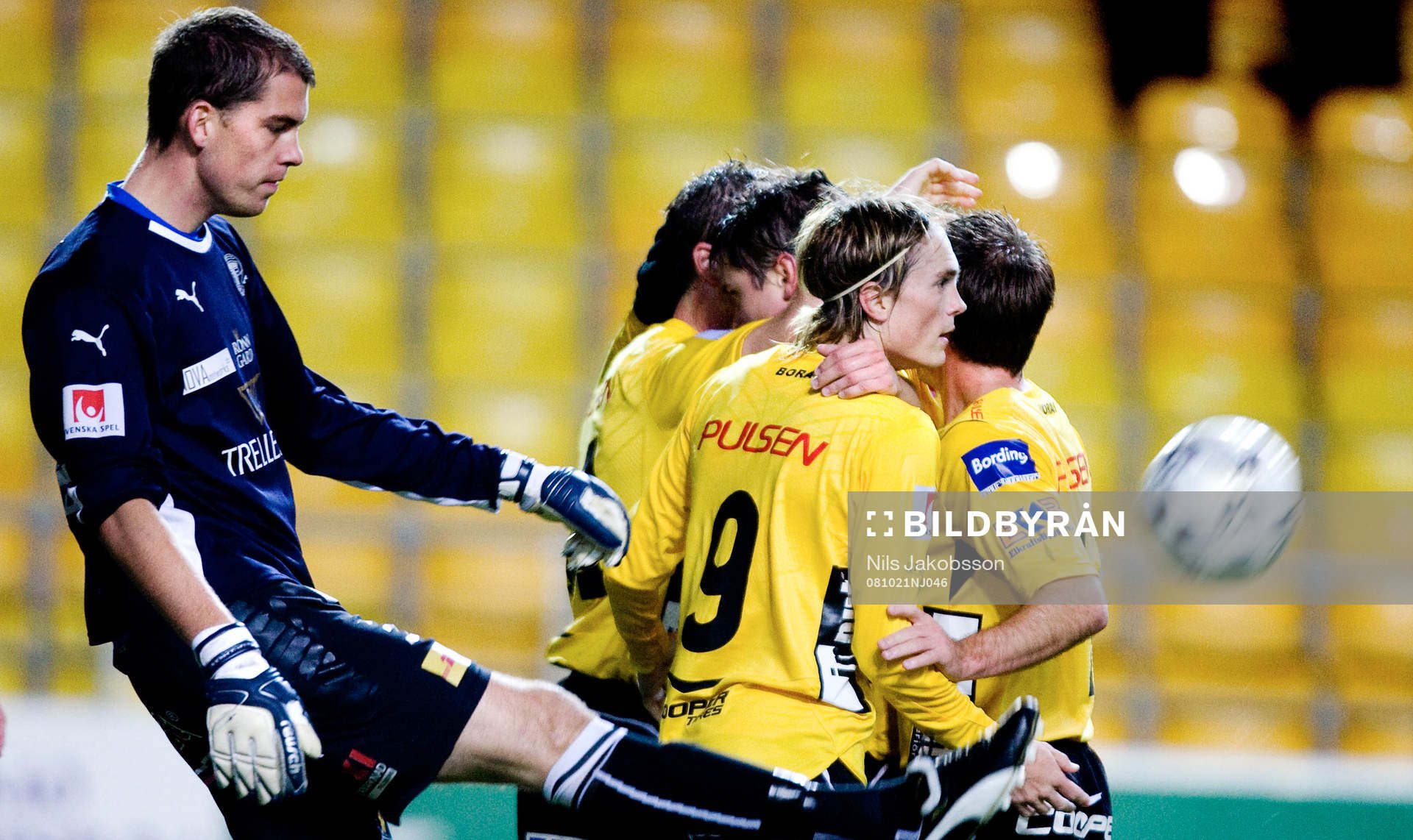 Johan Dahlin, målvakt, Trelleborg, depp, Elfsborg, jubel