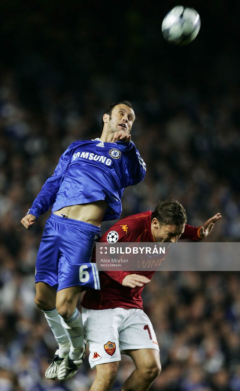 Ricardo Carvalho och Francesco Totti