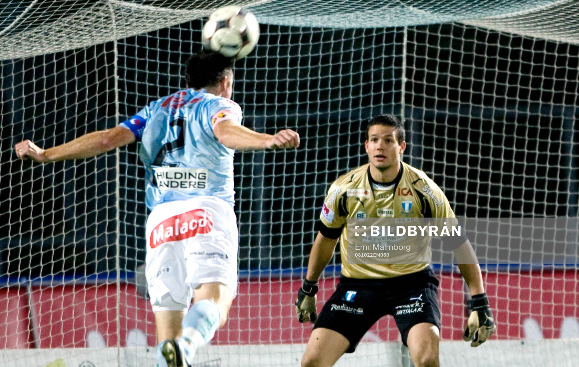 Jonas Sandqvist, målvakt, Malmö, var tillbaka i målet