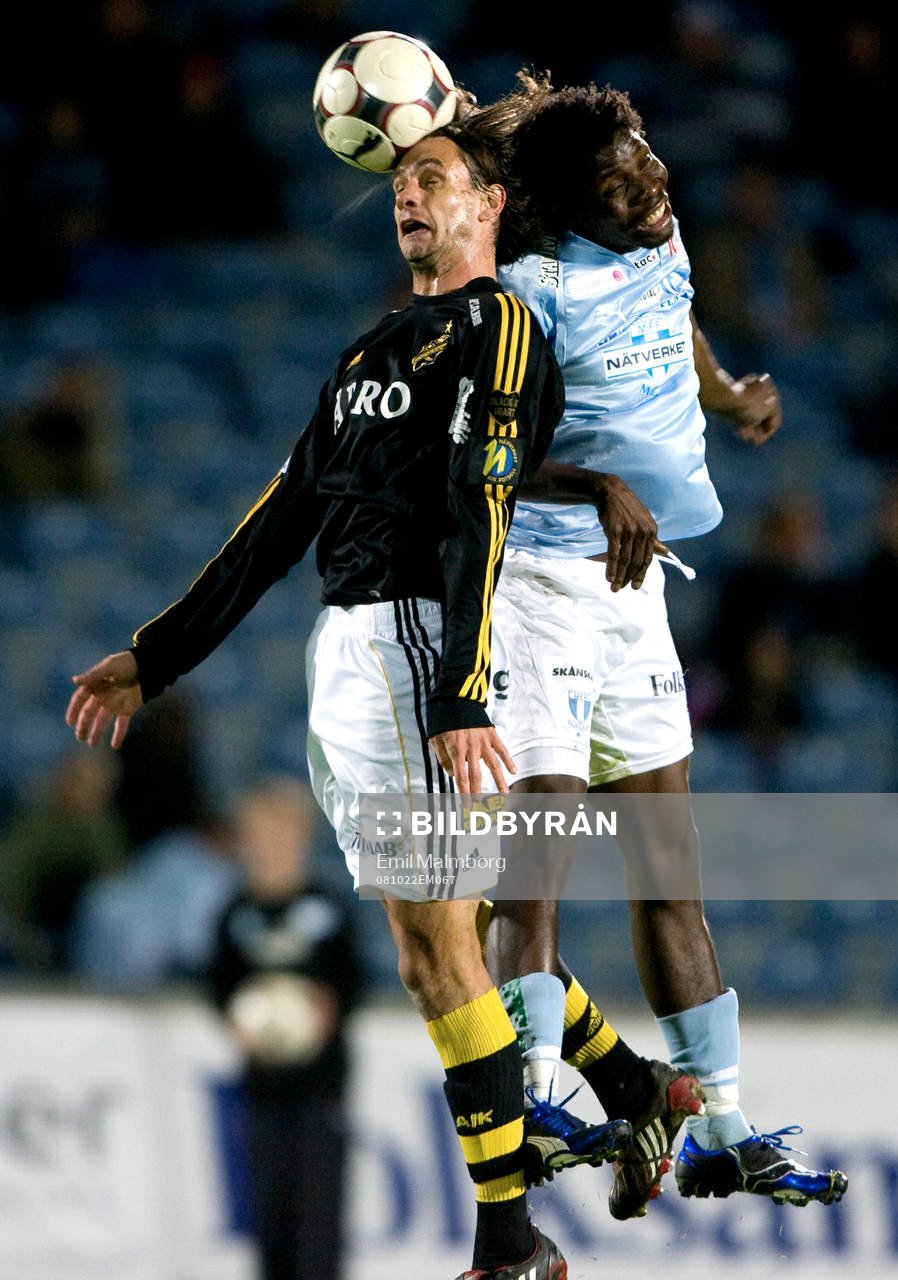 Ivan Obolo, AIK och Jimmy Dixon, MFF