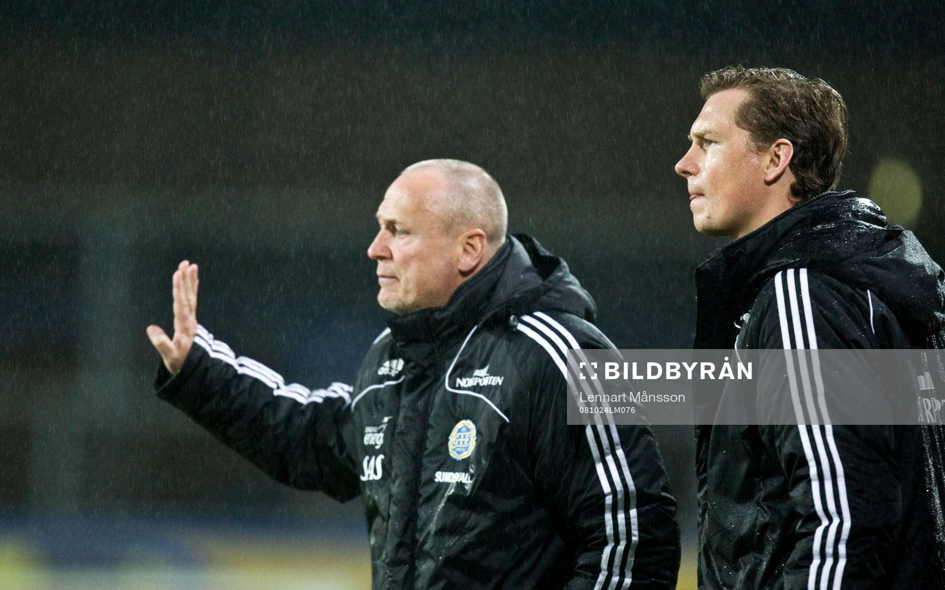 Sören Åkeby, tränare och Fredric Lundqvist, assisterande
