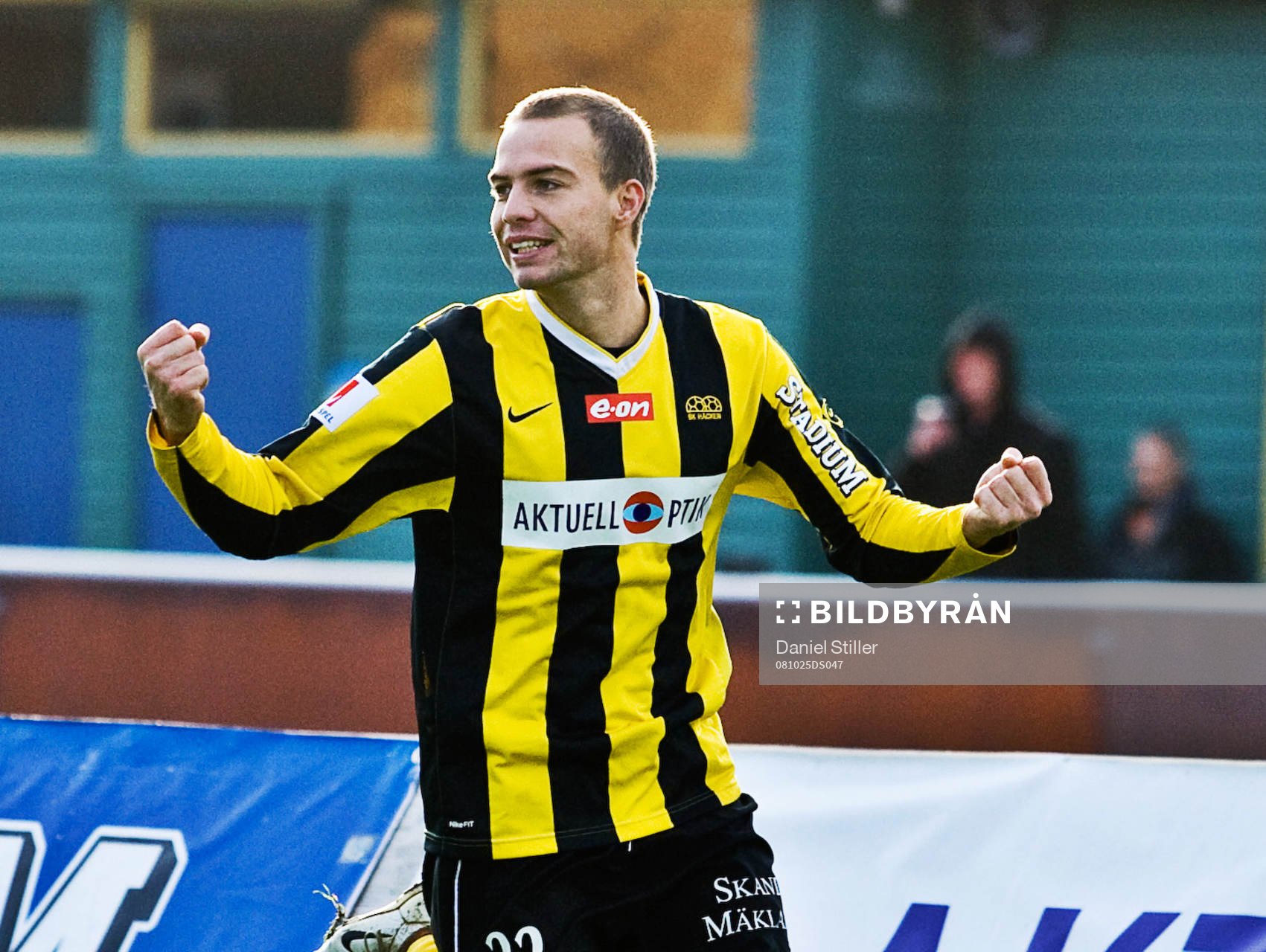 Daniel Forsell gör 1-0 till Häcken. Jubel