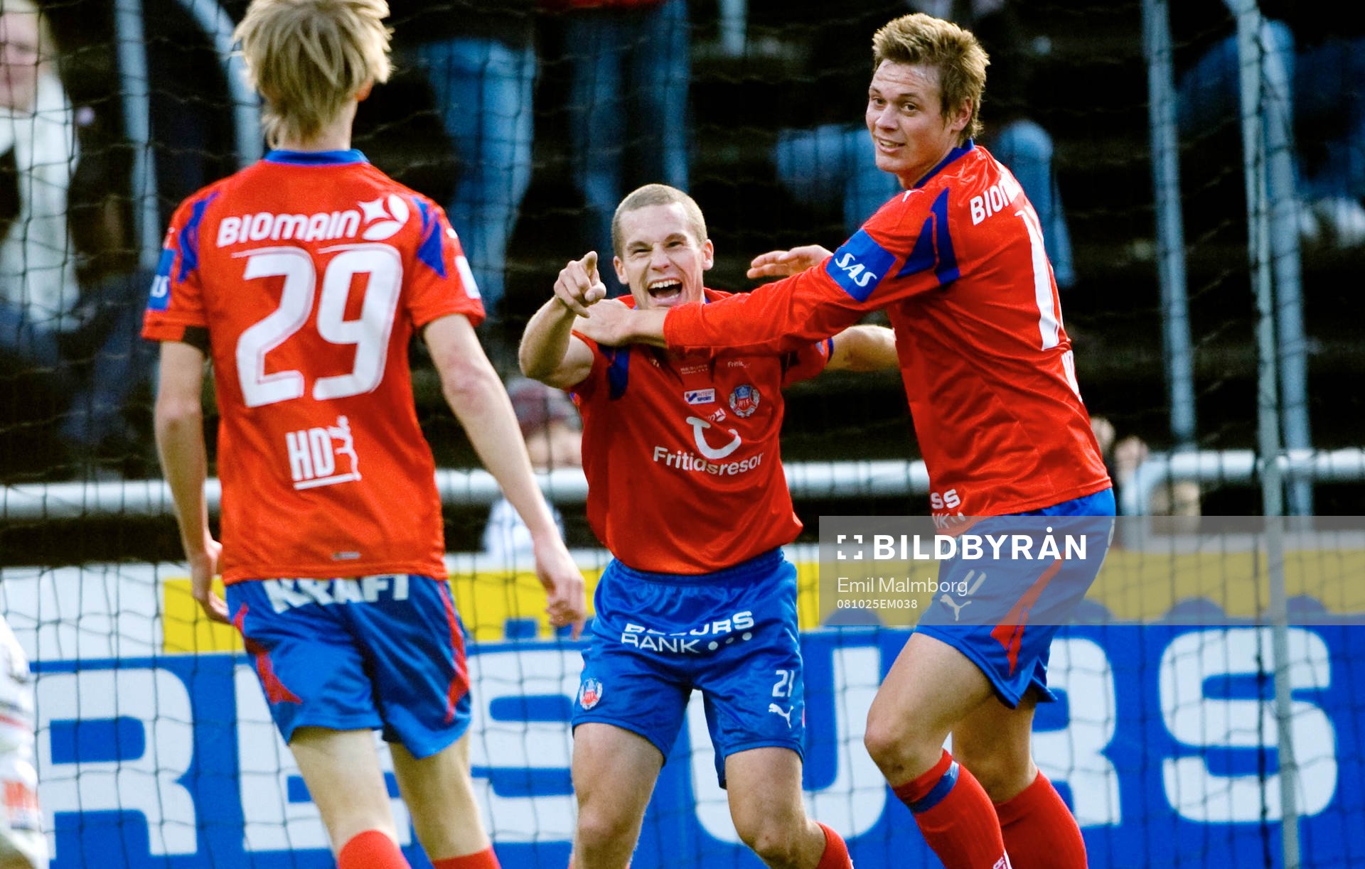  Jubel i Helsingborg efter Christoffer Andersson gjort mål.