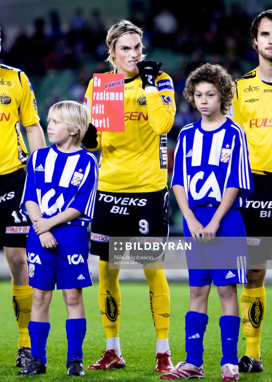 Lasse Nilsson, Elfsborg, ger rasismen rött kort
