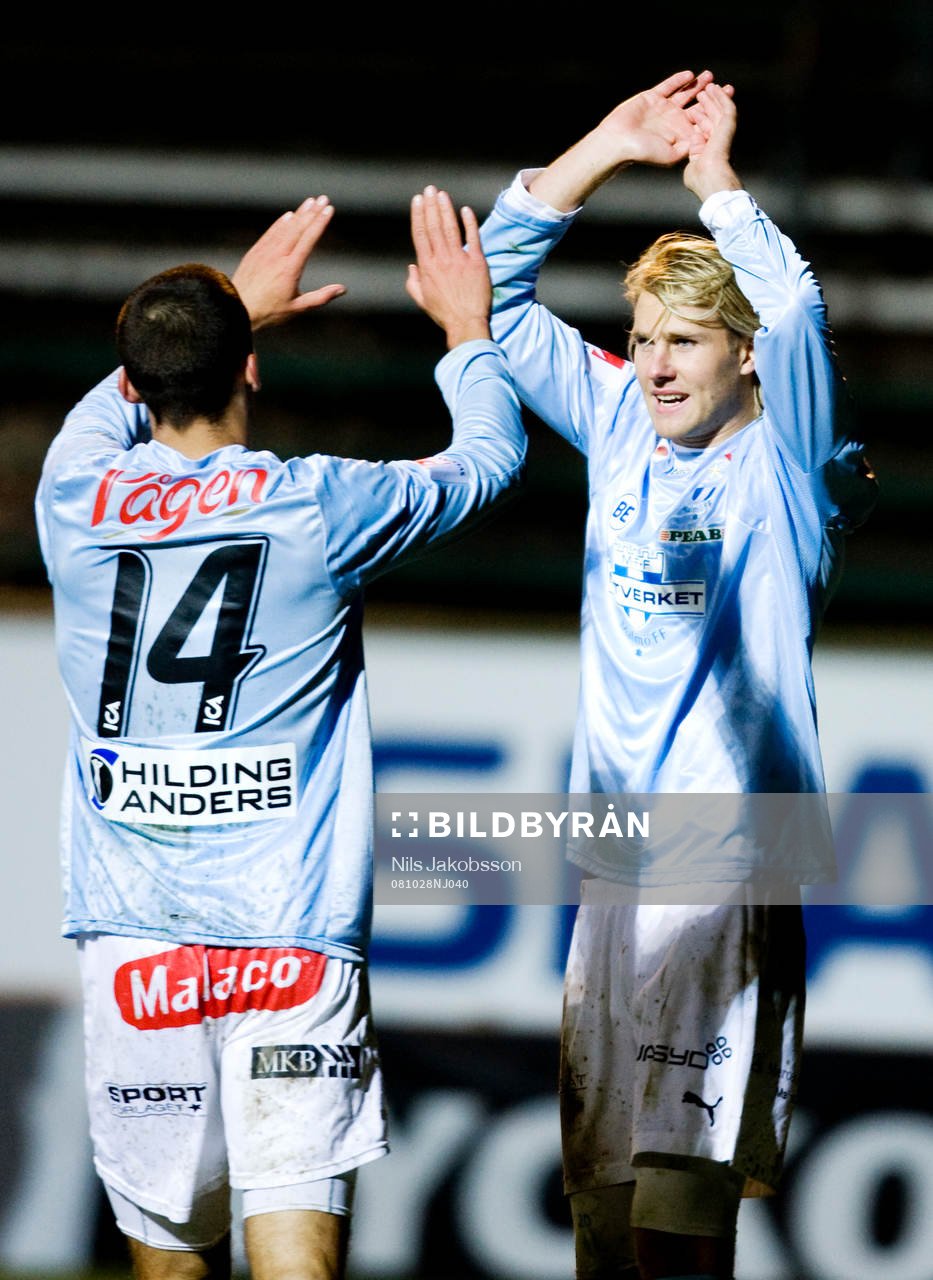 Guillermo Molins, Ola Toivonen, Malmö FF, jubel