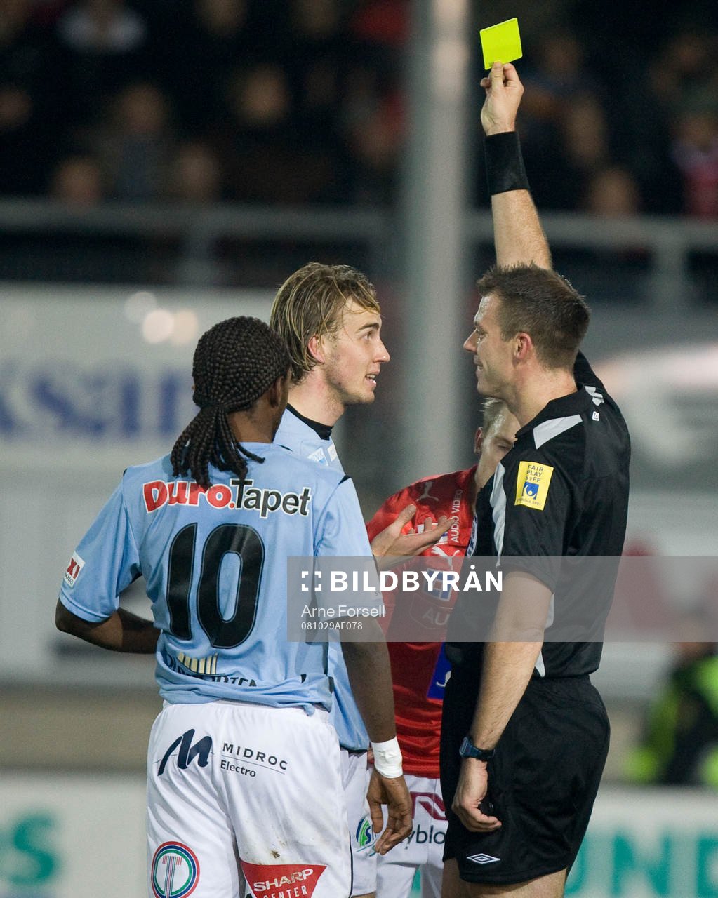 Daniel Theorin, gult kort, domare, Daniel Stålhammar