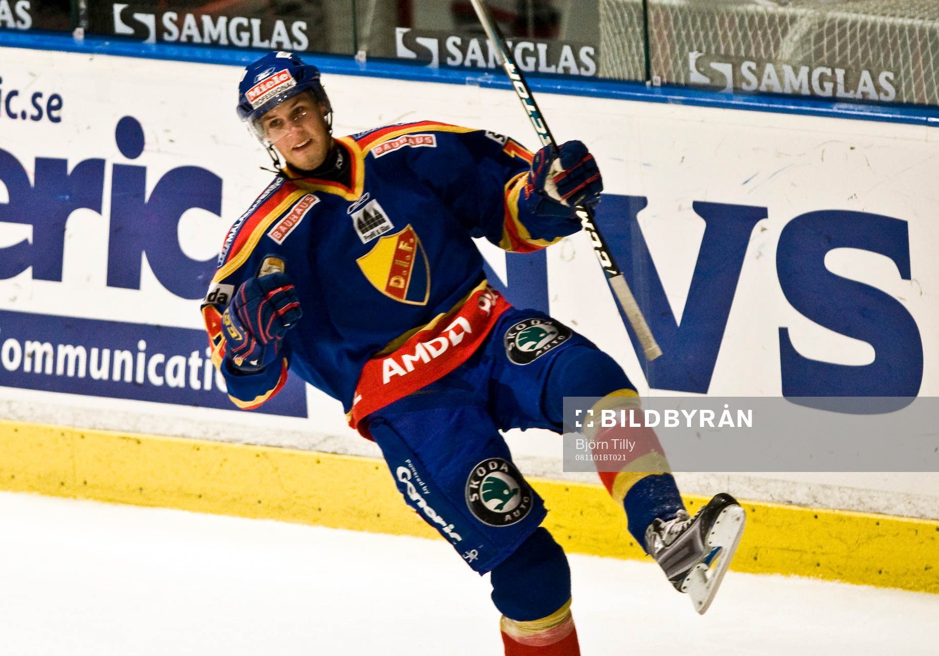 Dick Axelsson, Djurgården kvitterade till 1-1. Jubel