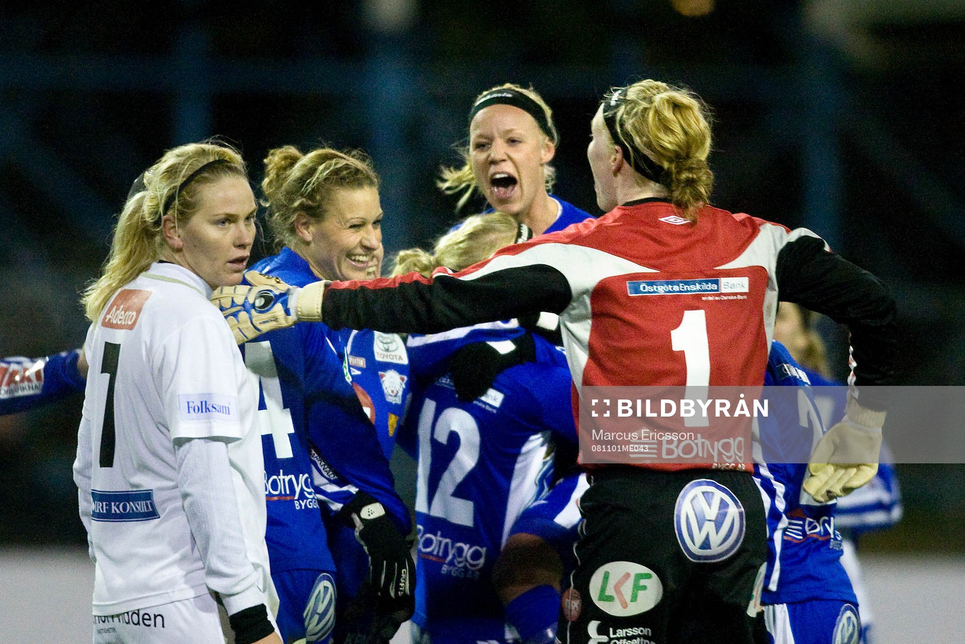  Caroline Seger, Linköping skriker ut sin glödje