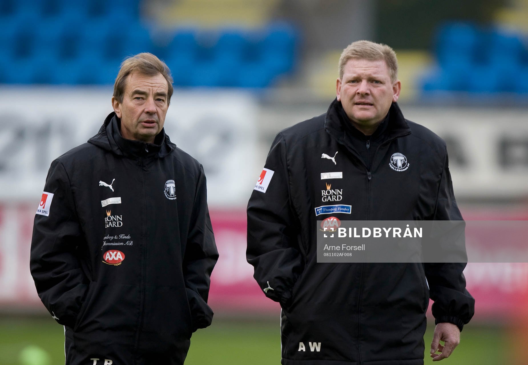 Tränare Tom Prahl och Alf Westerberg