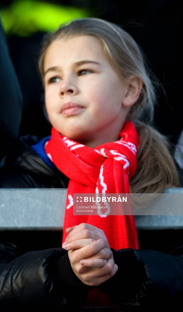 Supporter, fan, flicka, tjej, knäppta händer