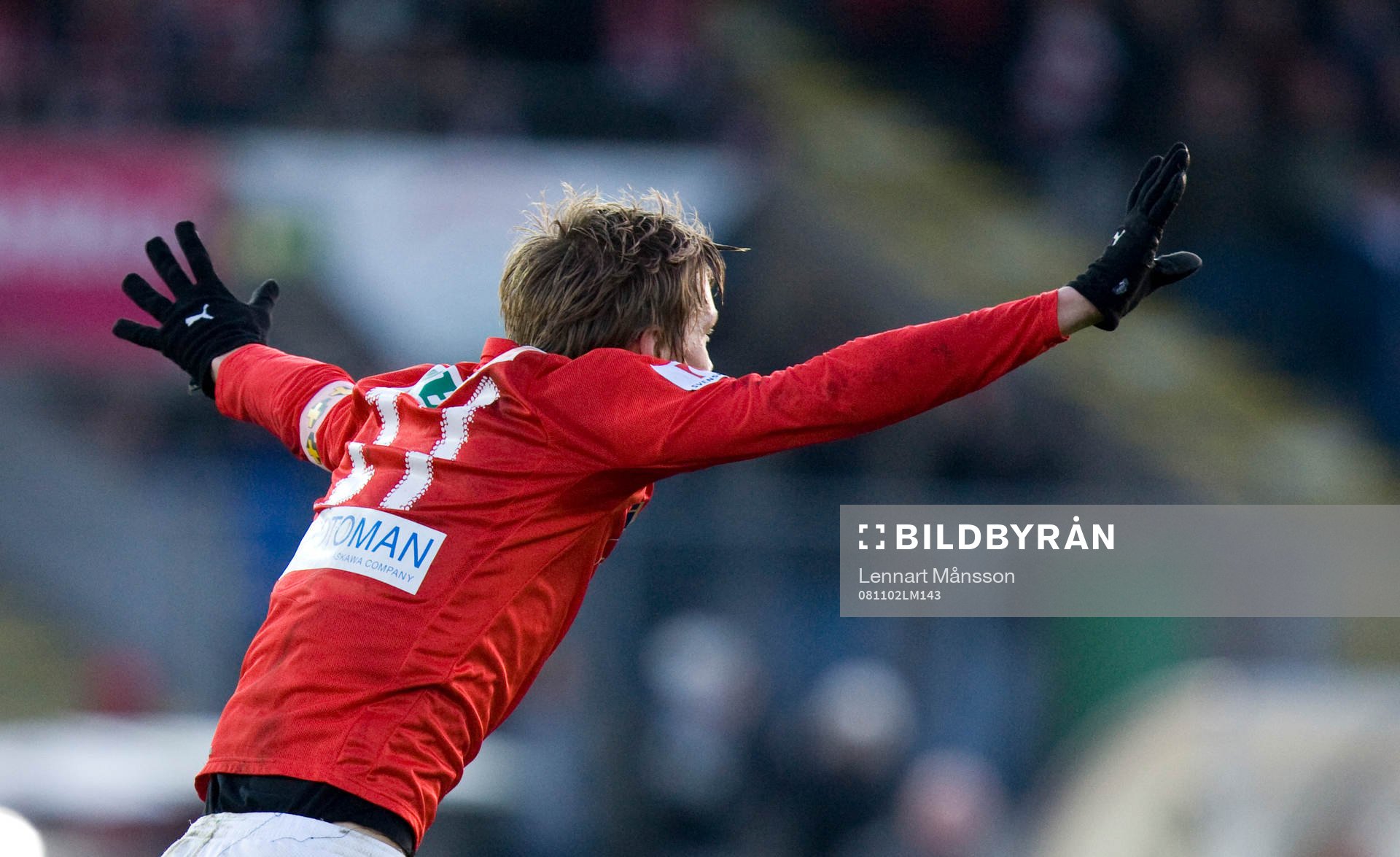   2-0 Viktor Elm, jubel.