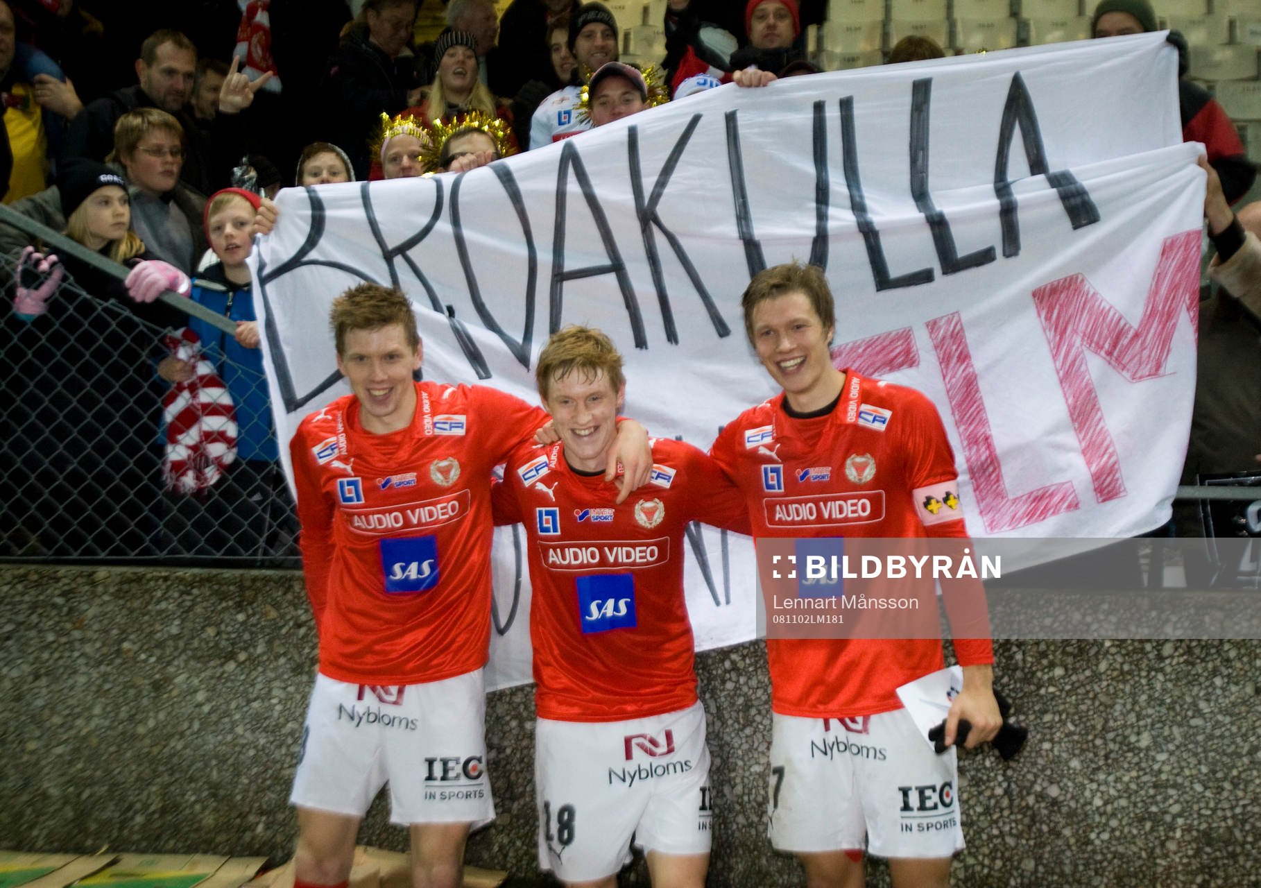 Tre bröder Elm från Broakulla, fr.v. David, Rasmus och
