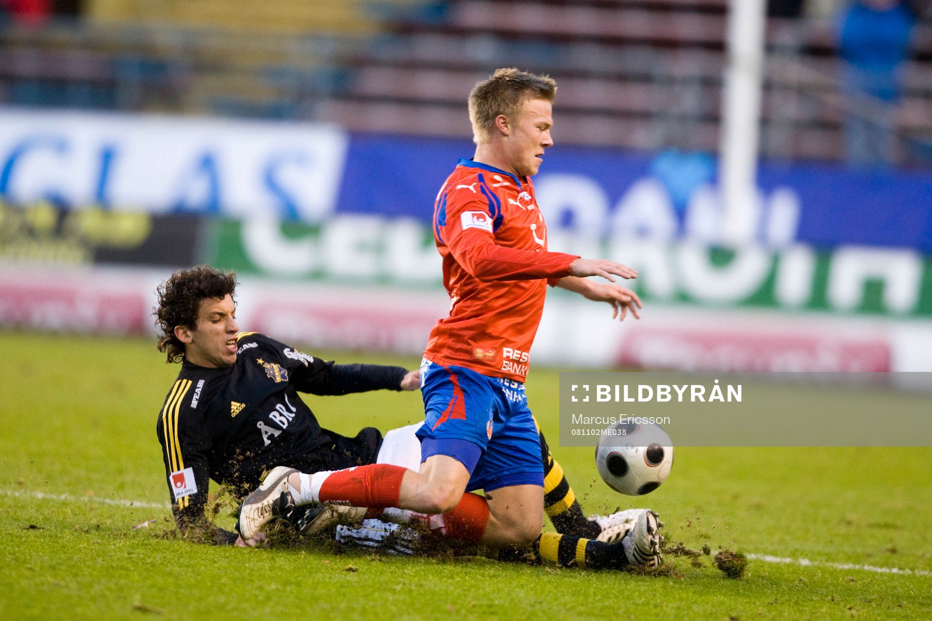 Jorge Ortíz, AIK och Andreas Landgren, Helsingborg