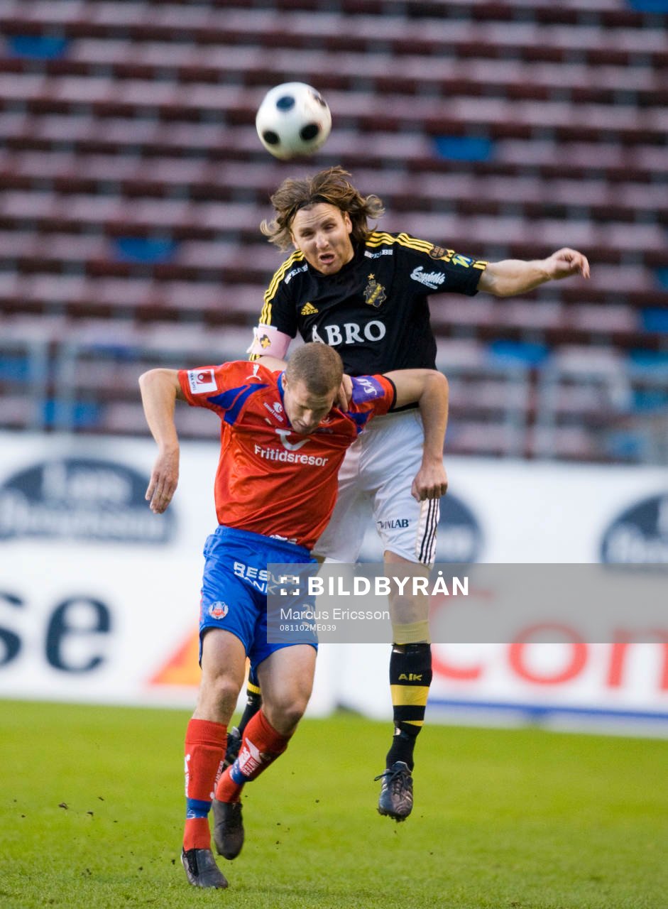 Nils-Eric Johansson, AIK och Christoffer Andersson,