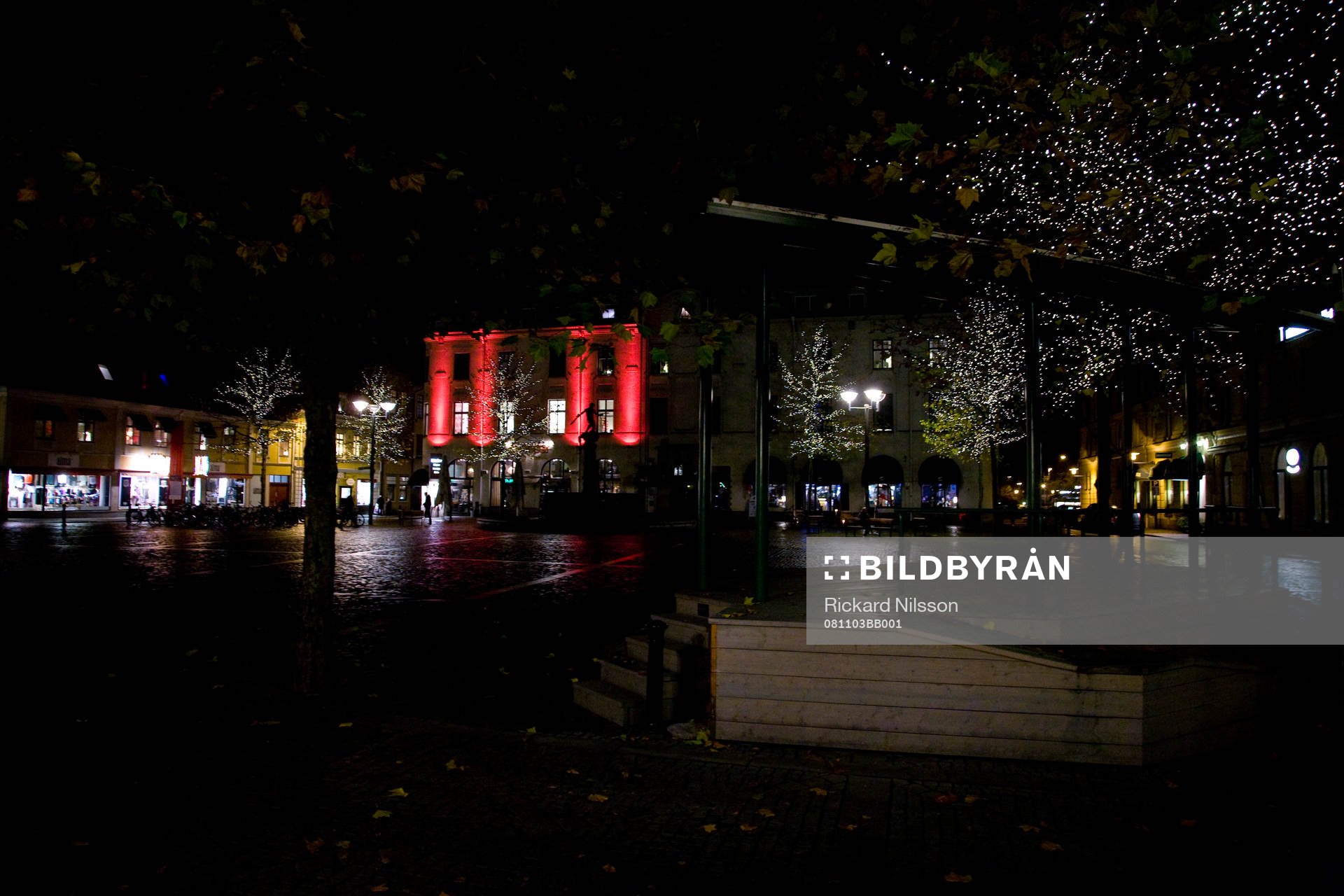 Larmtorget i Kalmar, vid 19-tiden, ligger öde