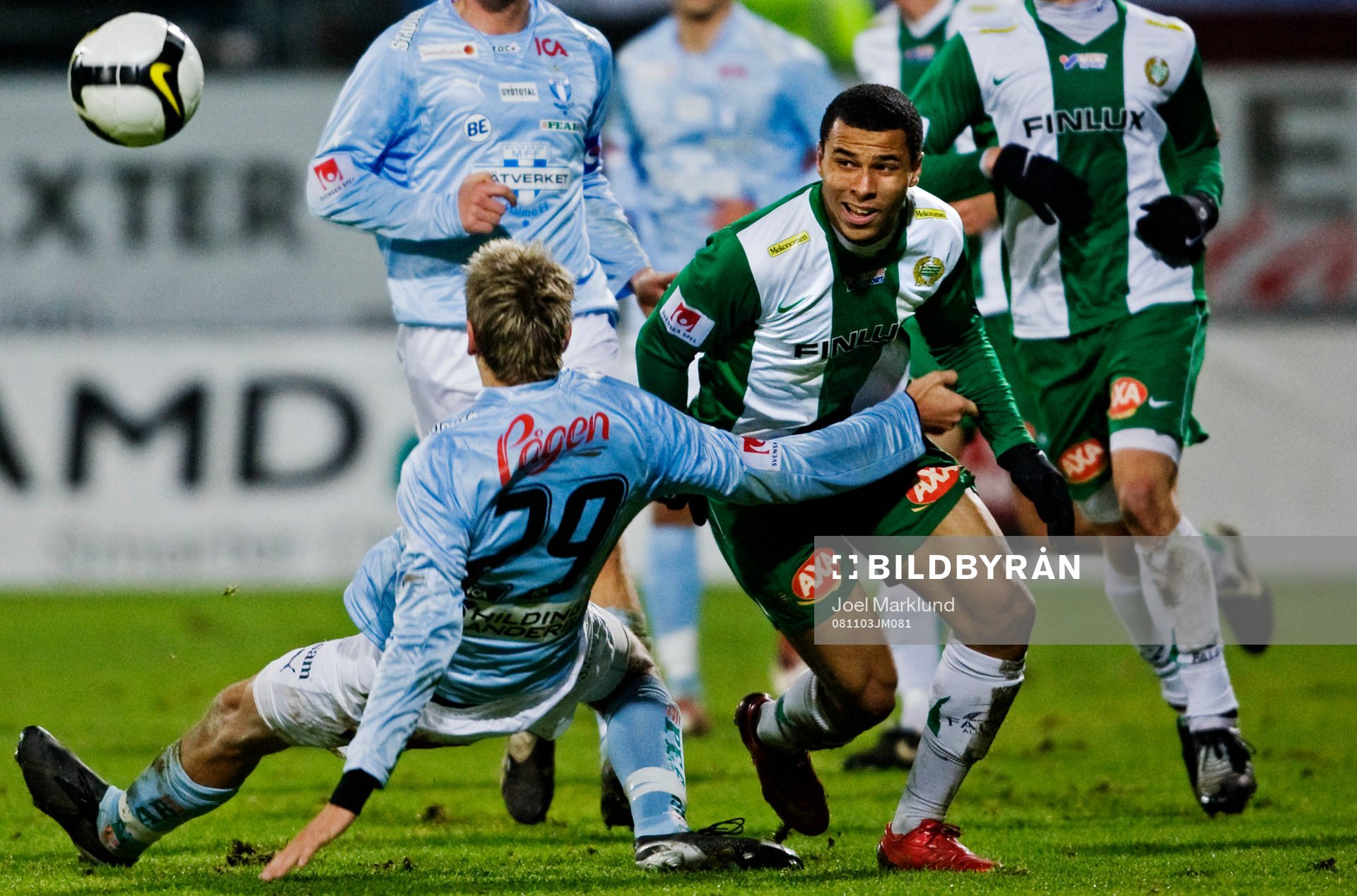 Charlie Davies, Hammarby, lurar Niklas Hansson, Malmö