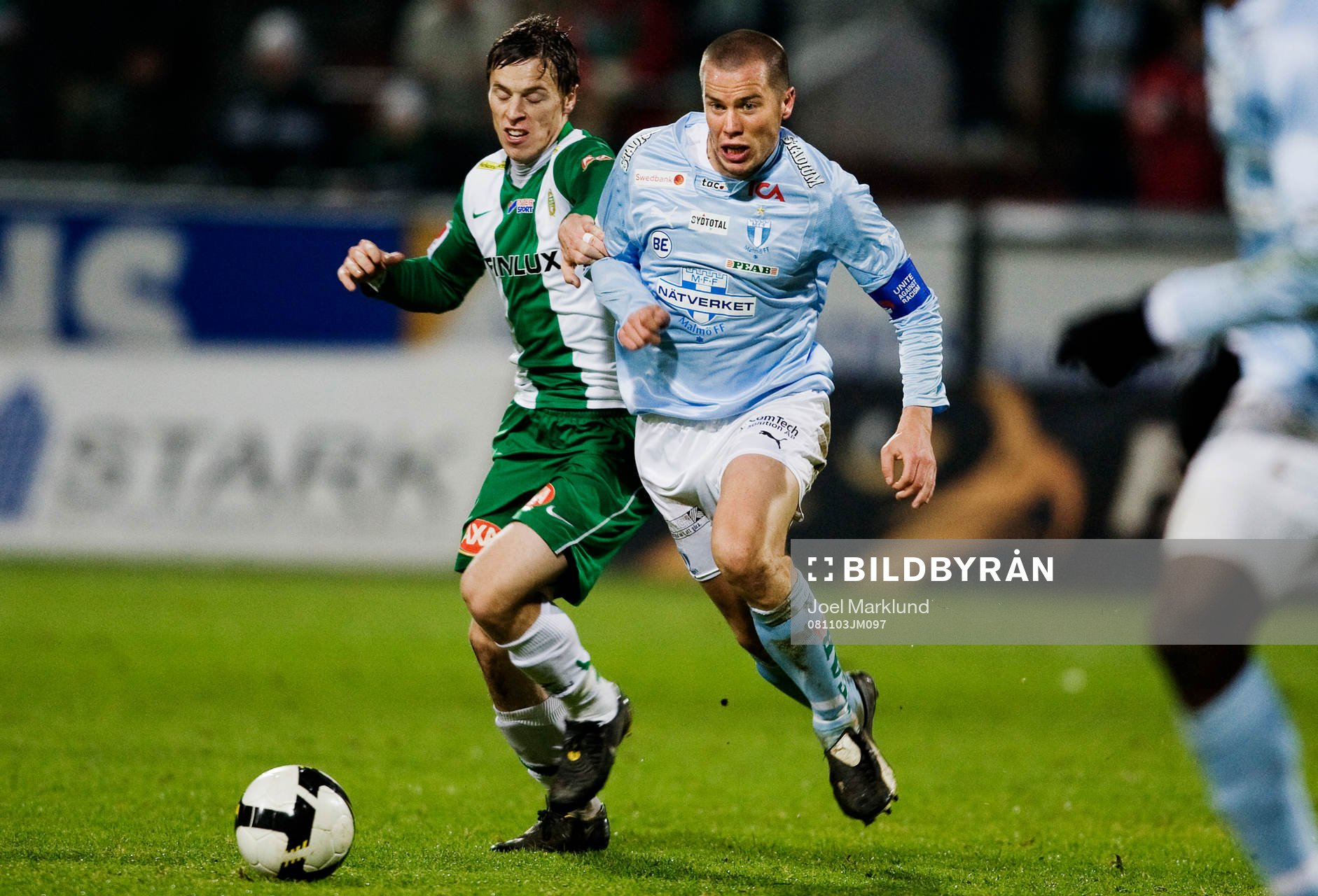 Daniel Andersson, Malmö, utmanas av David Johansson,