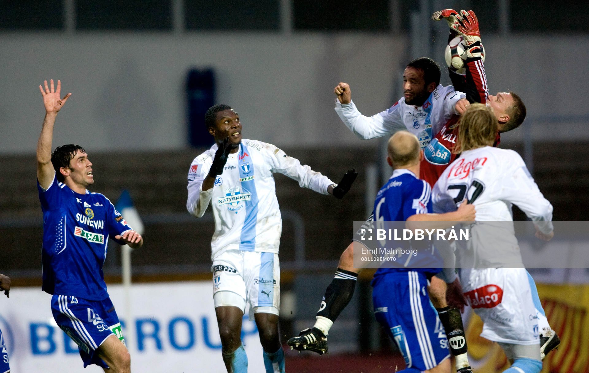 Gabriel, Malmö FF mot Fredrik Sundfors, målvakt, Sundsvall